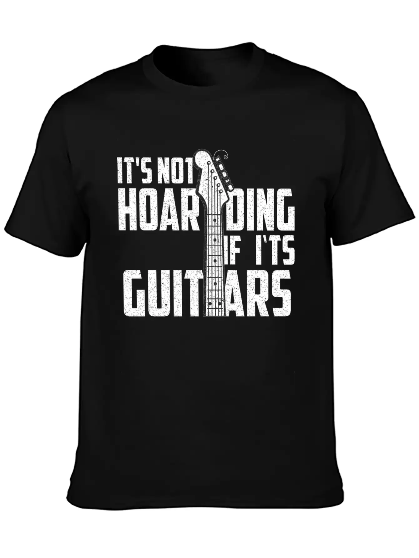 It’s Not Hoarding If It’s Guitars Musicians Unisex Short Sleeve Soft Cotton T-Shirt – Casual Everyday Wear