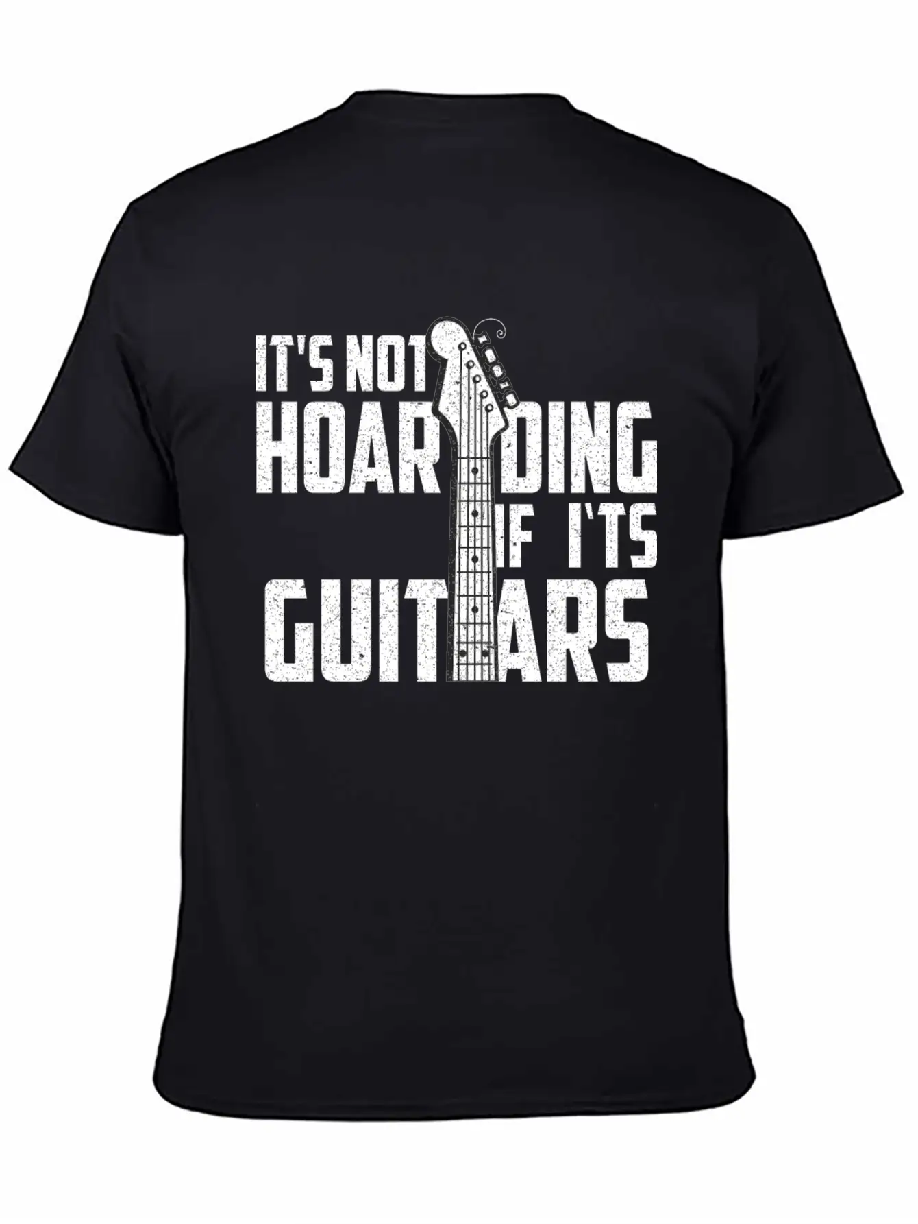 It’s Not Hoarding If It’s Guitars Musicians Unisex Short Sleeve Soft Cotton T-Shirt – Casual Everyday Wear