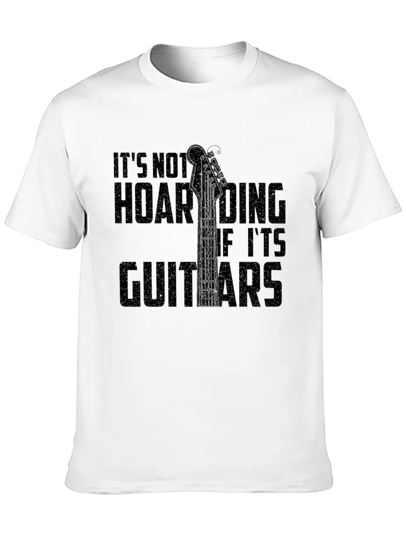 It’s Not Hoarding If It’s Guitars Musicians Unisex Short Sleeve Soft Cotton T-Shirt – Casual Everyday Wear