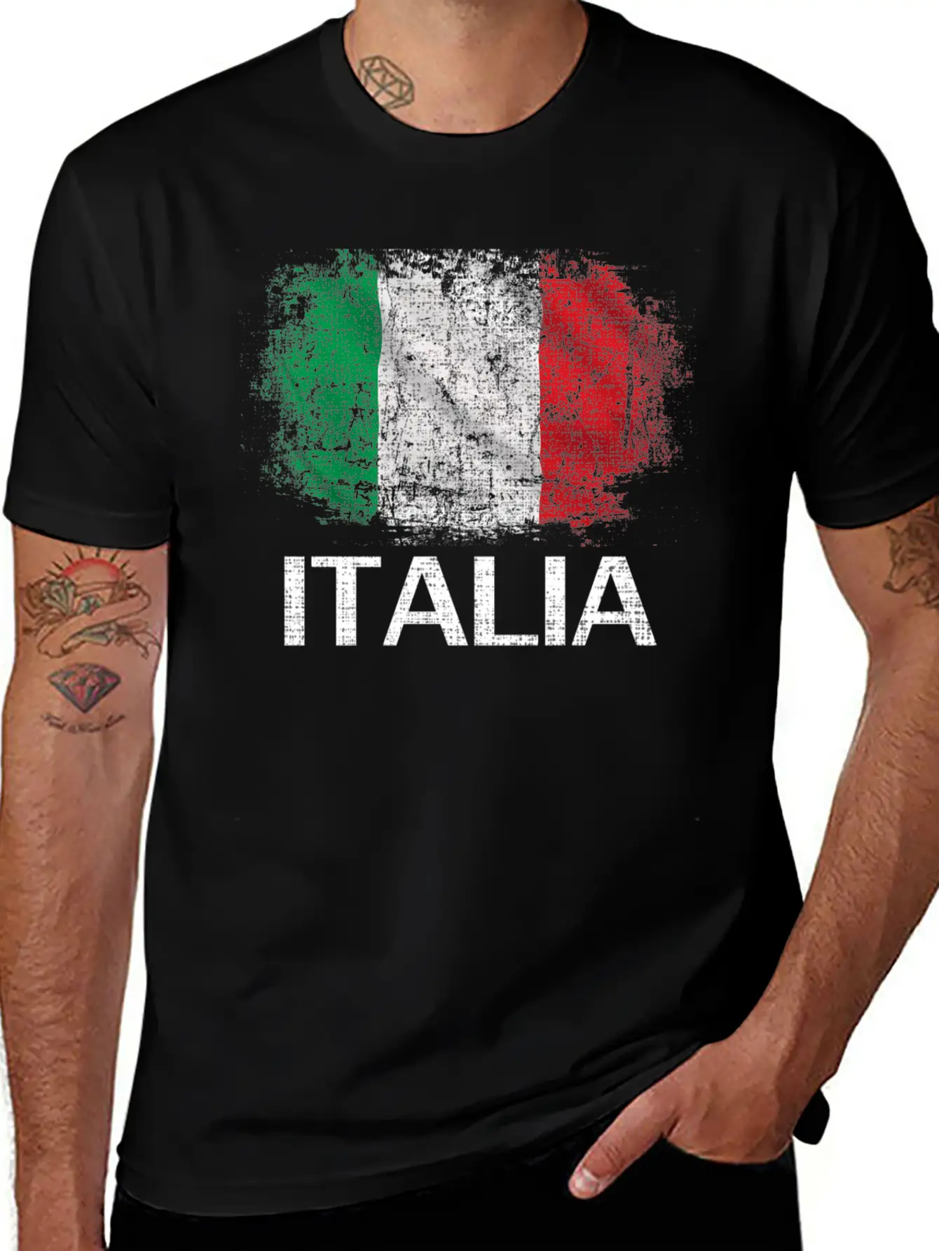 Italia Flag For Italy Italian Italiano Comfortable Minimalist Graphic Tee – Summer Style Essential