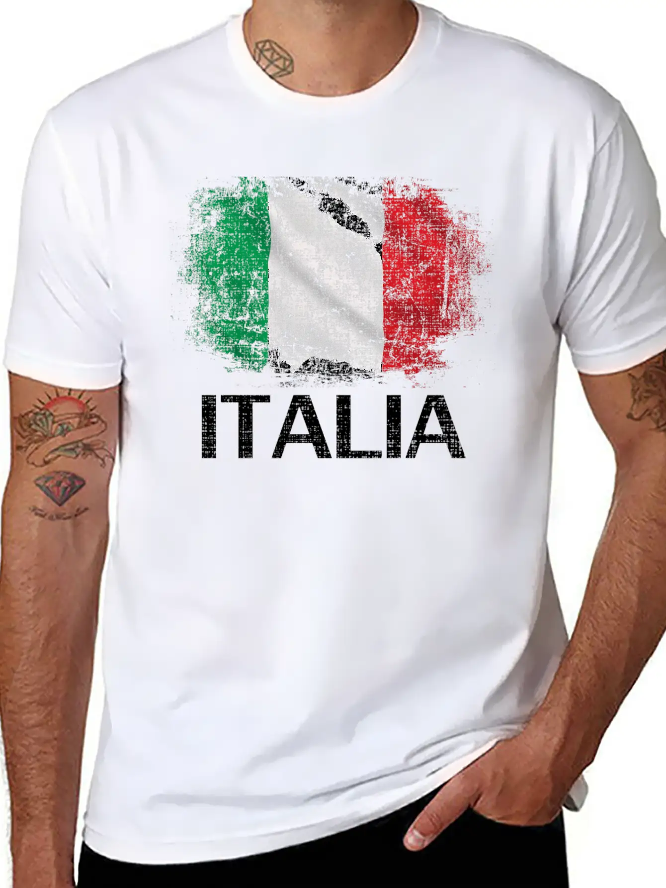 Italia Flag For Italy Italian Italiano Comfortable Minimalist Graphic Tee – Summer Style Essential