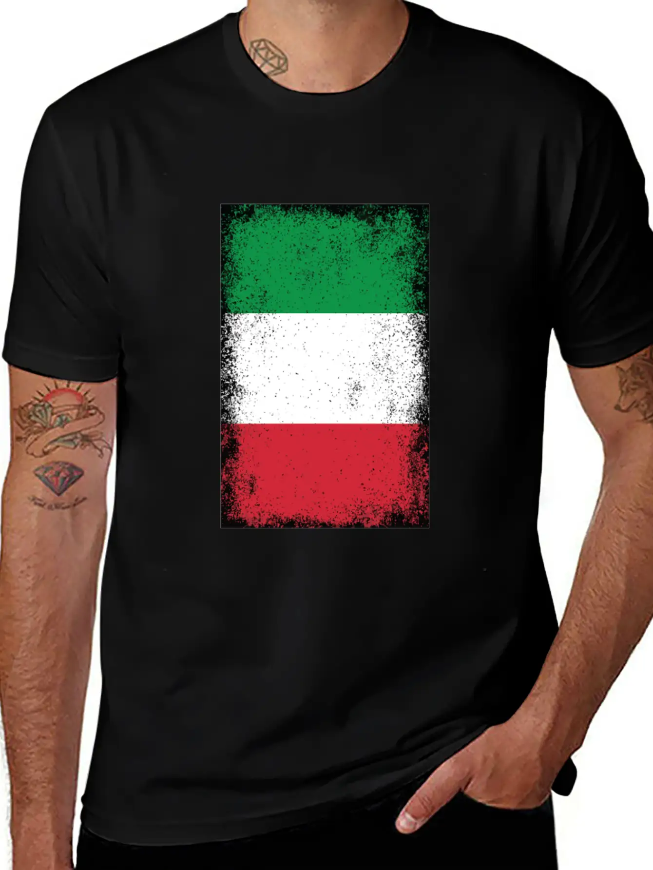 Italy Flag Italian Flag Italian Colours Stylish Everyday T-Shirt – Unisex Basic Cotton Tee