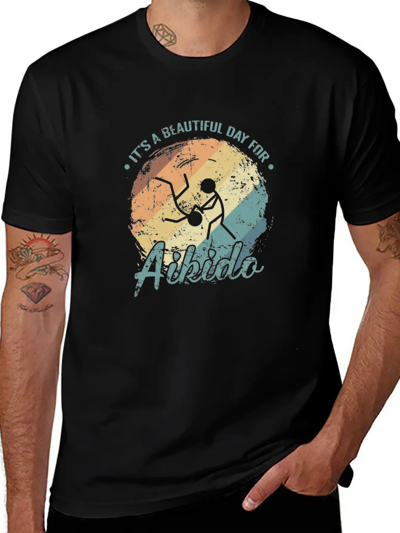 It's A Beautiful Day For Aikido Martial Arts Timeless Short Sleeve Tee – Comfy And Minimalist Design