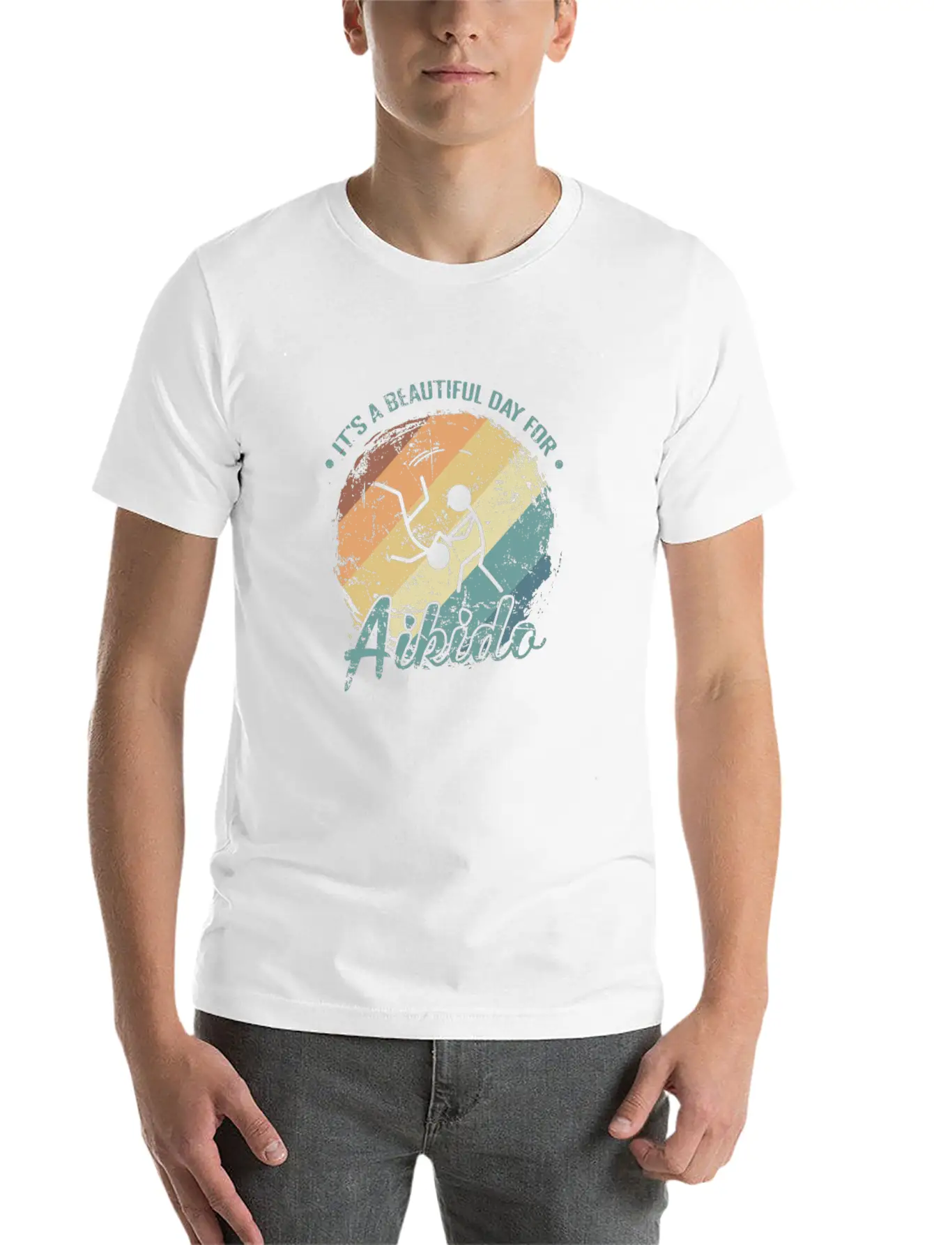 It's A Beautiful Day For Aikido Martial Arts Timeless Short Sleeve Tee – Comfy And Minimalist Design