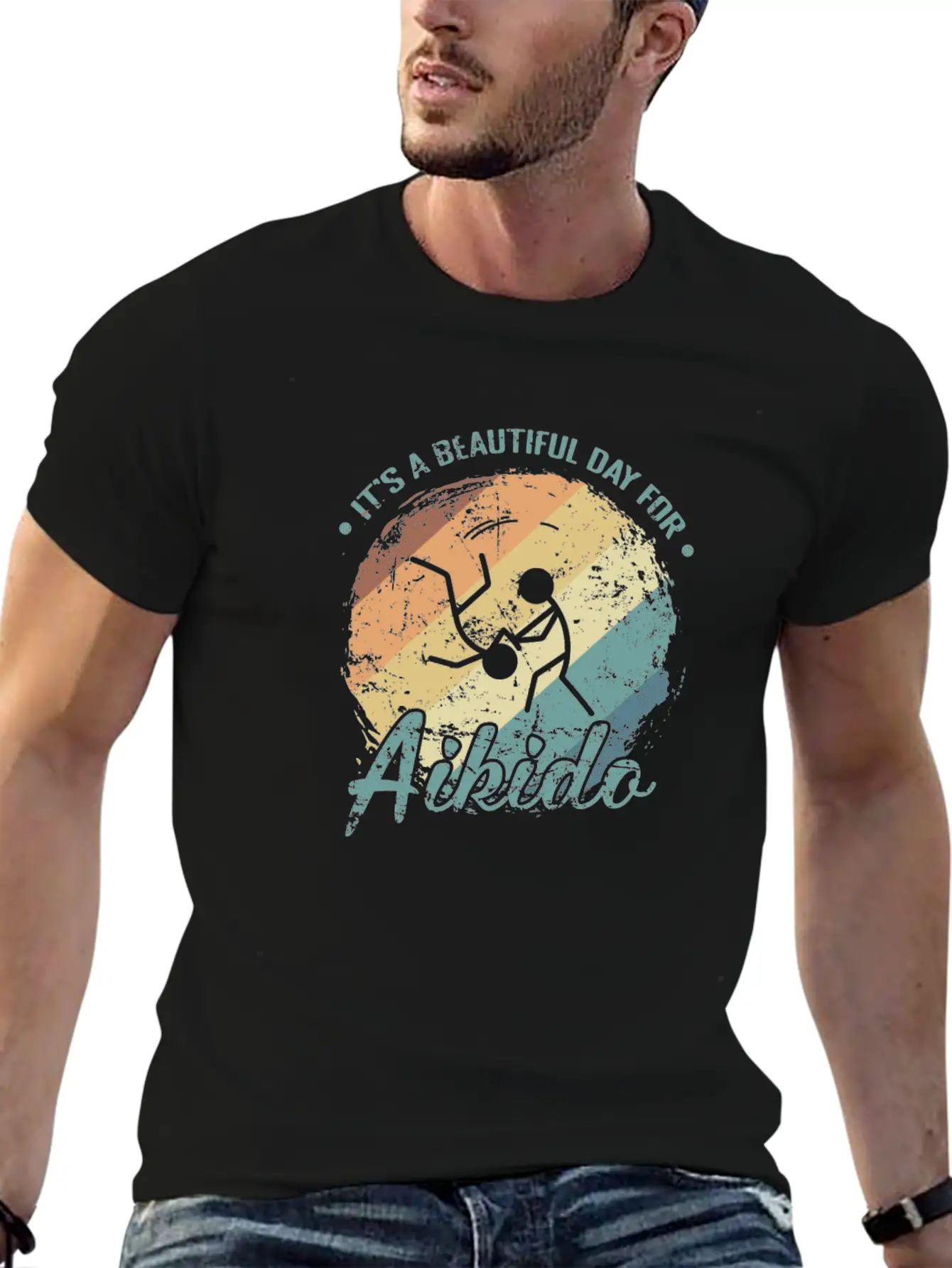 It's A Beautiful Day For Aikido Martial Arts Timeless Short Sleeve Tee – Comfy And Minimalist Design