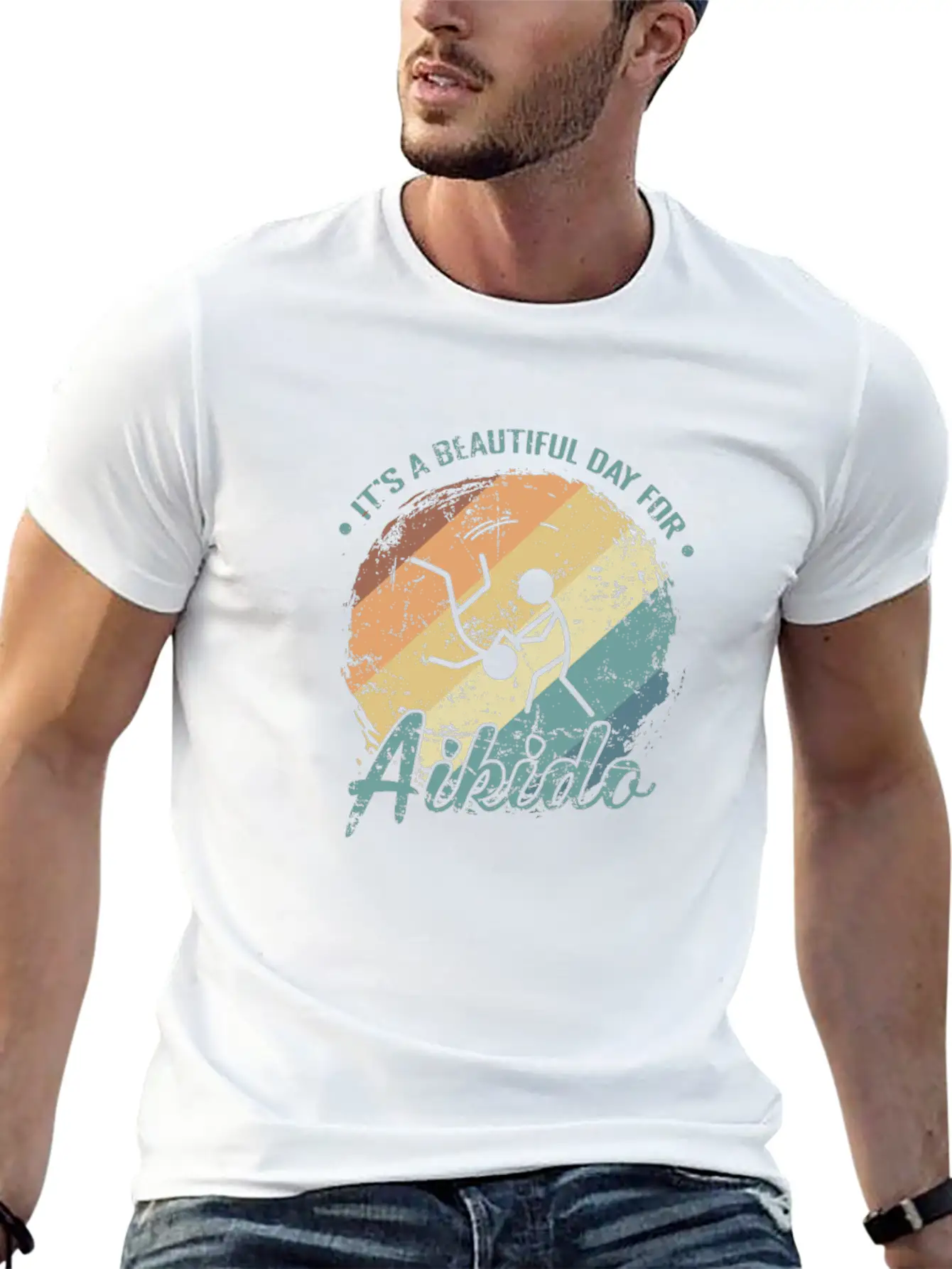It's A Beautiful Day For Aikido Martial Arts Timeless Short Sleeve Tee – Comfy And Minimalist Design