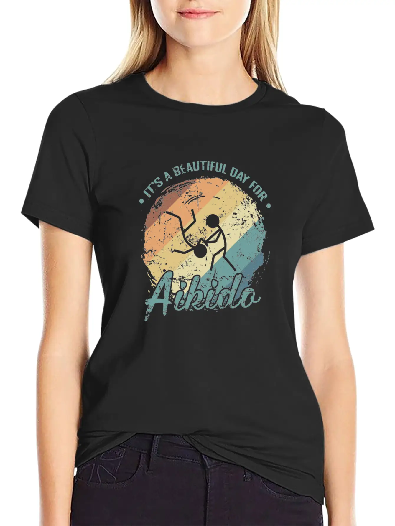It's A Beautiful Day For Aikido Martial Arts Timeless Short Sleeve Tee – Comfy And Minimalist Design