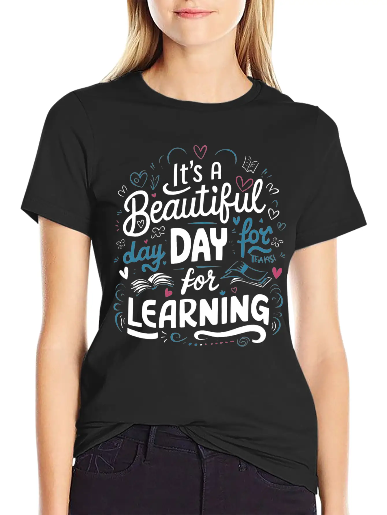 It's A Beautiful Day For Learning Comfortable Minimalist Graphic Tee – Summer Style Essential