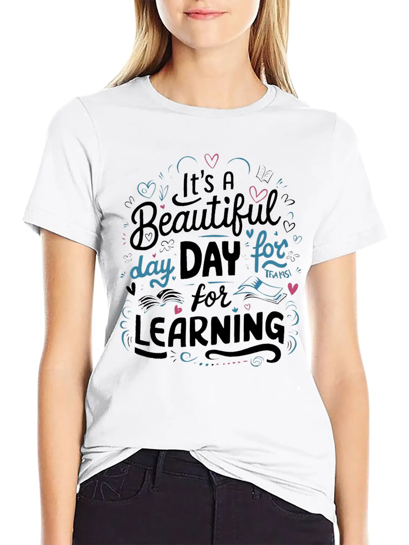 It's A Beautiful Day For Learning Comfortable Minimalist Graphic Tee – Summer Style Essential