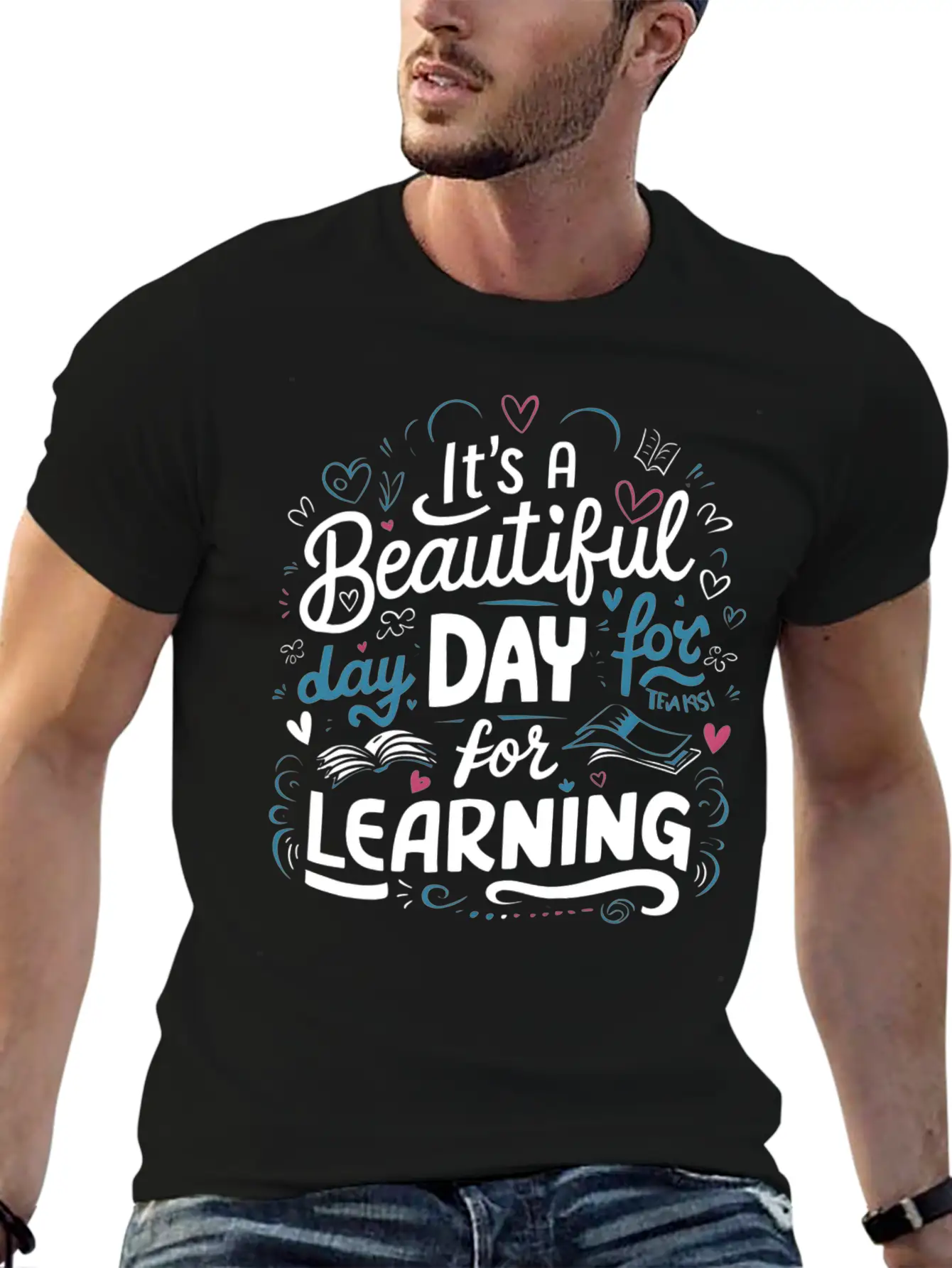 It's A Beautiful Day For Learning Comfortable Minimalist Graphic Tee – Summer Style Essential
