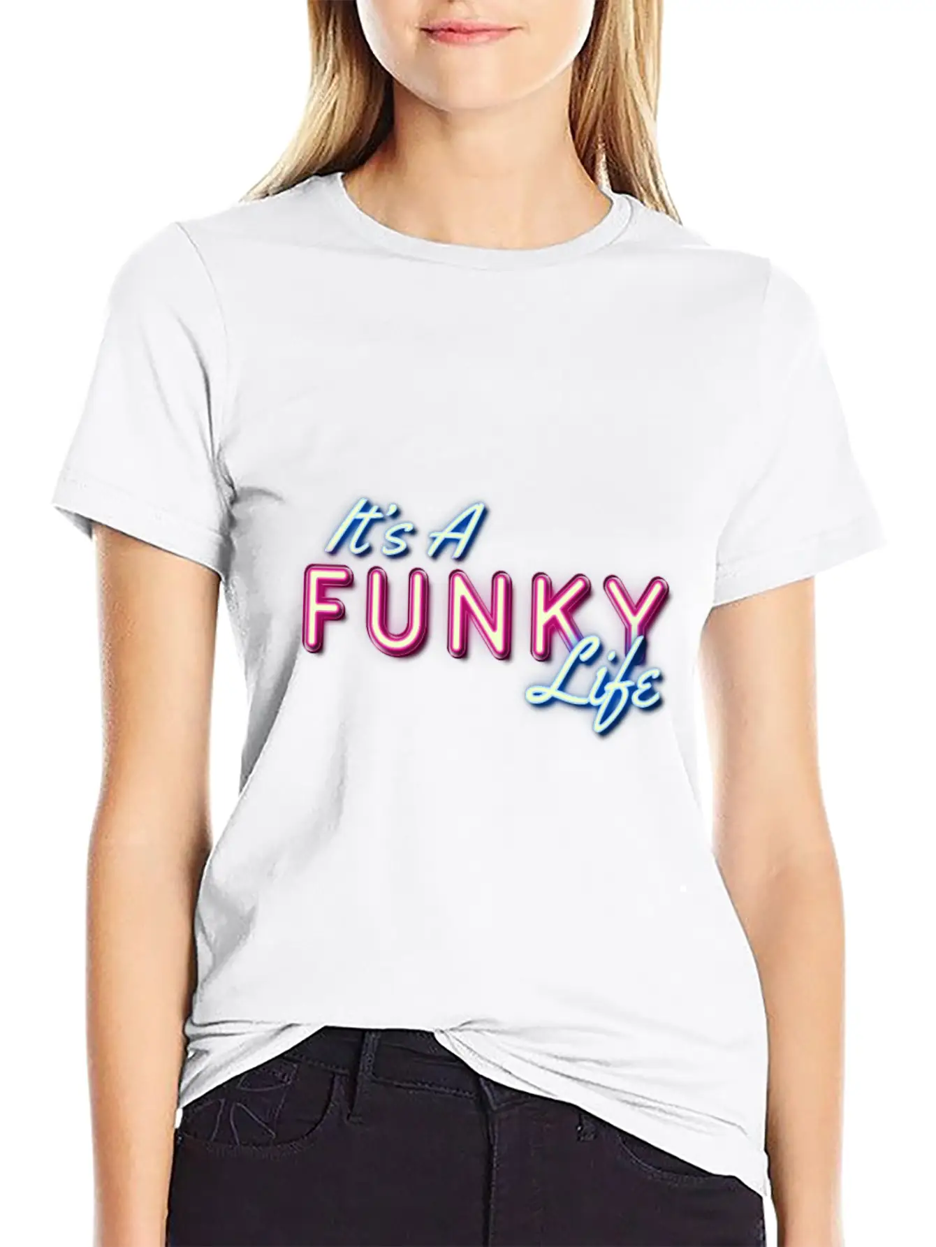 It's A Funky Life Relaxed Everyday Tee – Lightweight And Durable Cotton