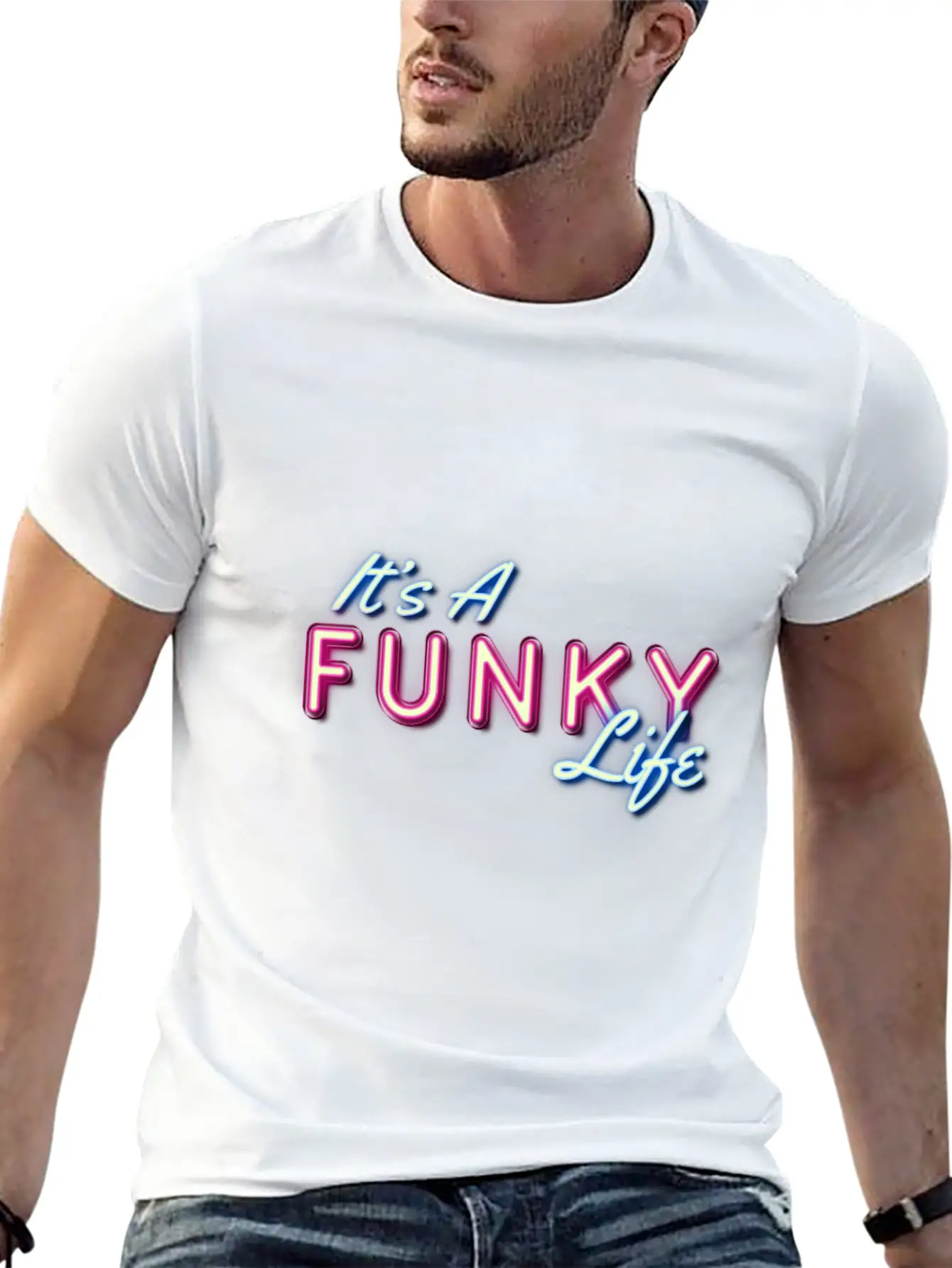 It's A Funky Life Relaxed Everyday Tee – Lightweight And Durable Cotton