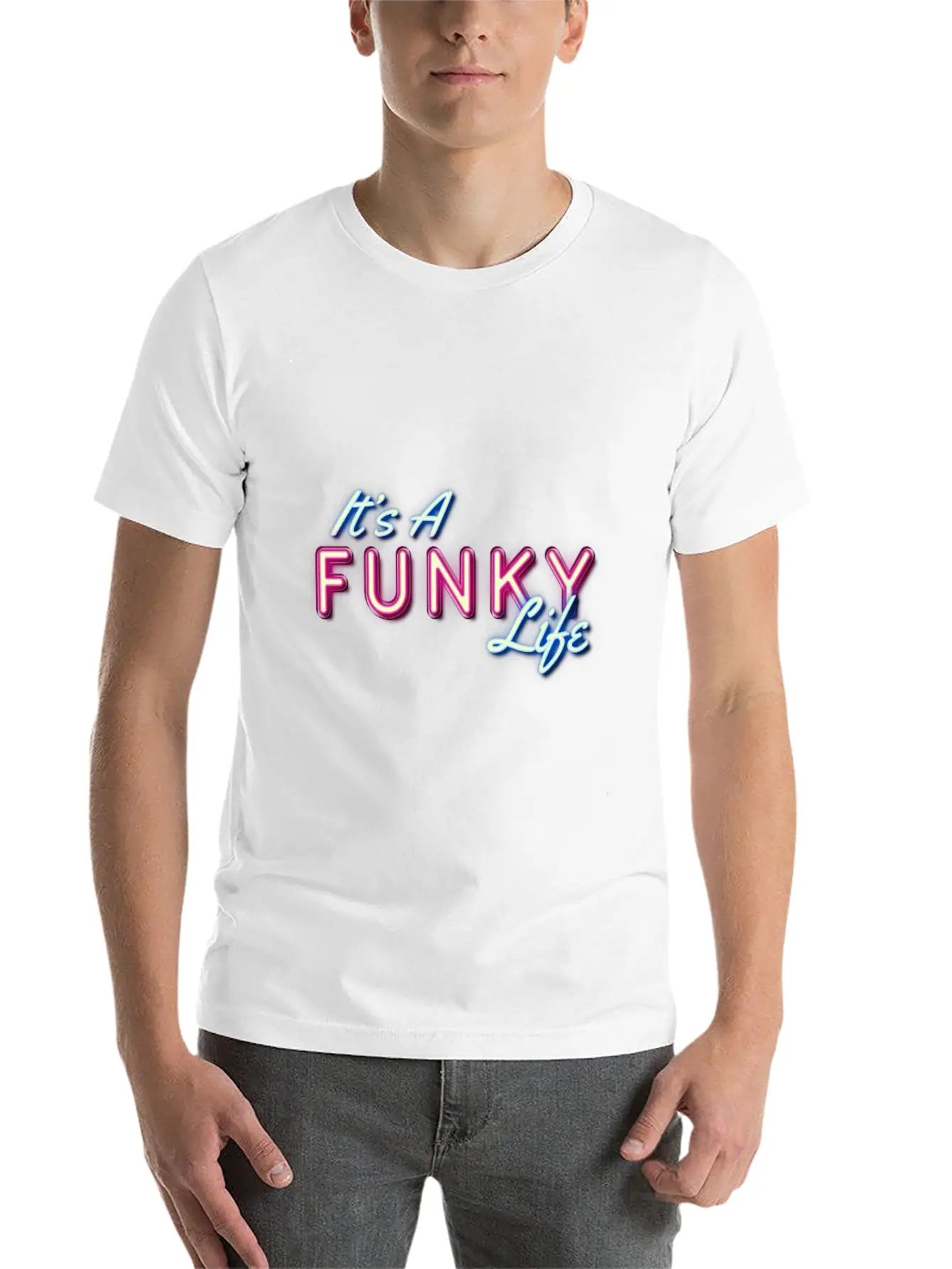 It's A Funky Life Relaxed Everyday Tee – Lightweight And Durable Cotton