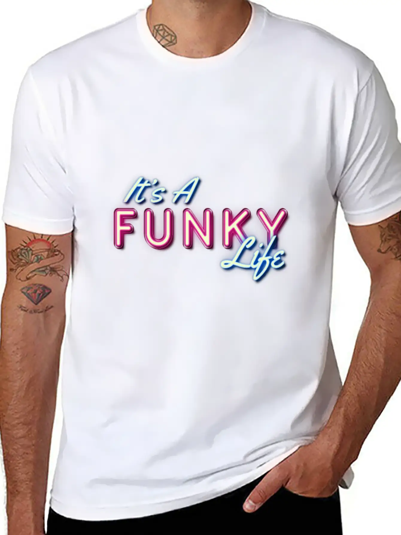 It's A Funky Life Relaxed Everyday Tee – Lightweight And Durable Cotton