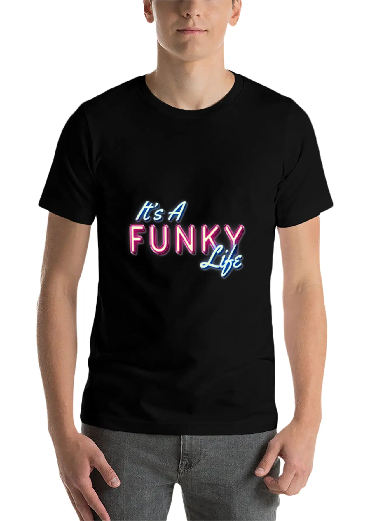 It's A Funky Life Relaxed Everyday Tee – Lightweight And Durable Cotton