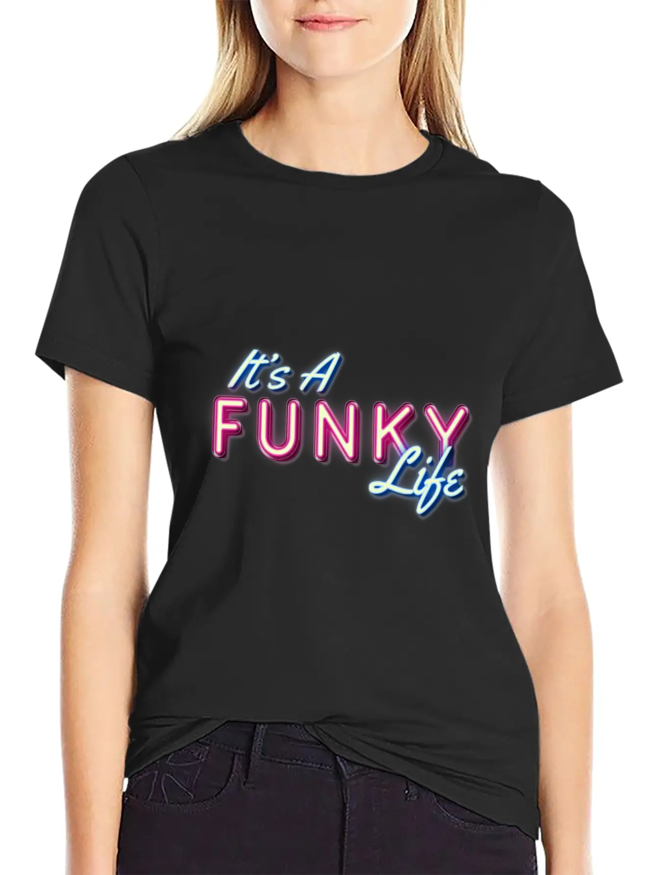 It's A Funky Life Relaxed Everyday Tee – Lightweight And Durable Cotton