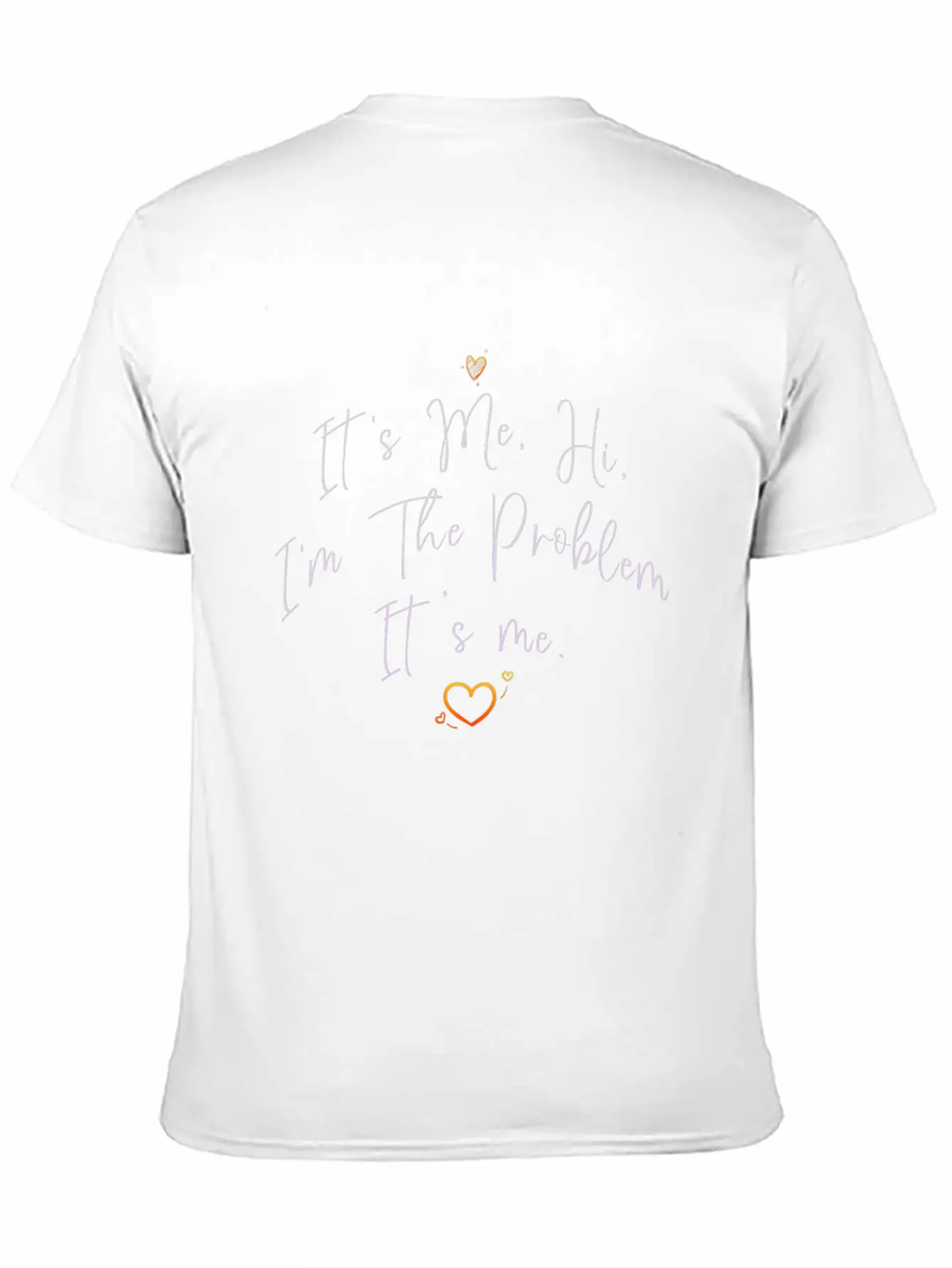 It's Me, Hi, I'm The Problem Timeless Short Sleeve Tee – Comfy And Minimalist Design