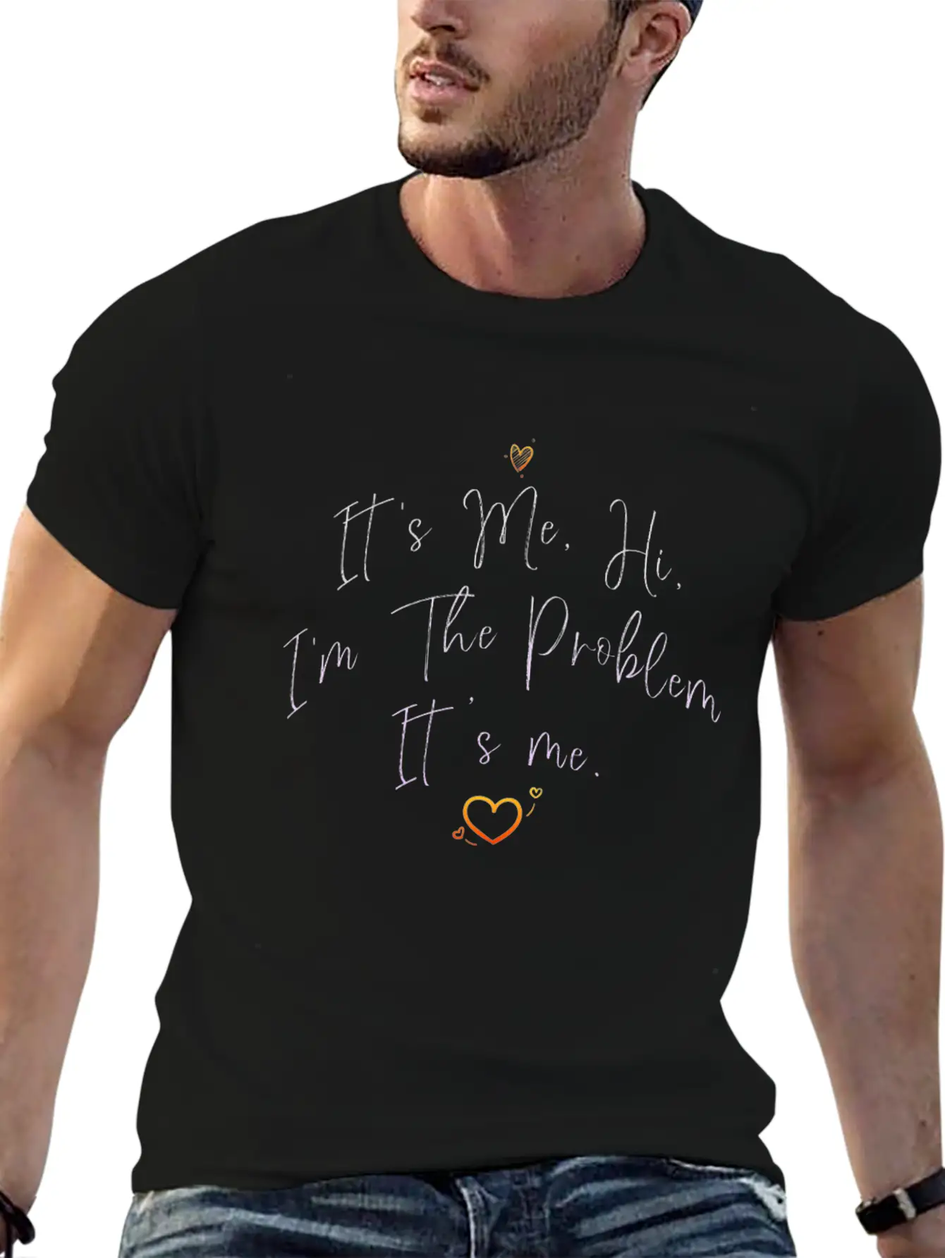 It's Me, Hi, I'm The Problem Timeless Short Sleeve Tee – Comfy And Minimalist Design