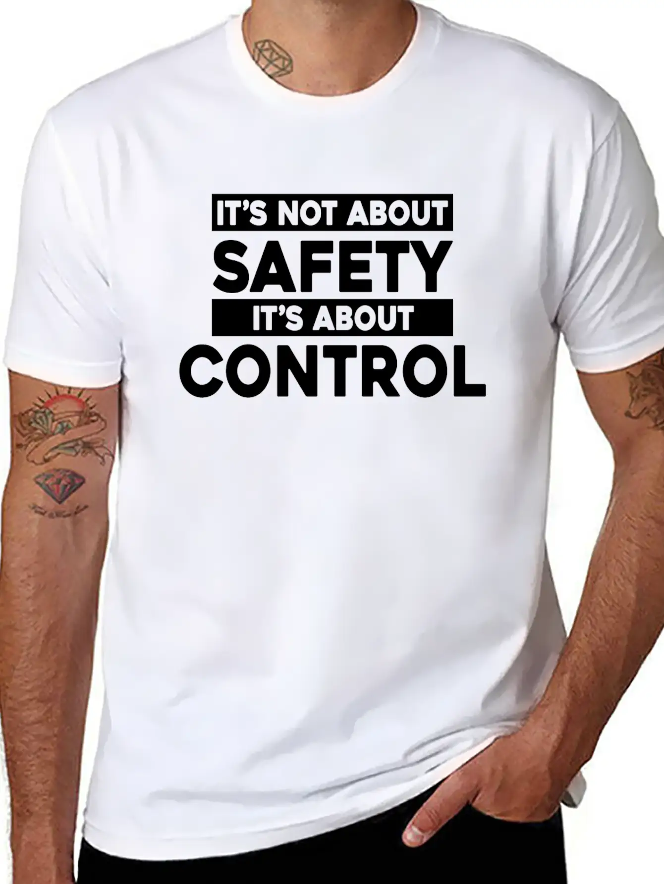 It's Not About Safety It's About Control Timeless Short Sleeve Tee – Comfy And Minimalist Design