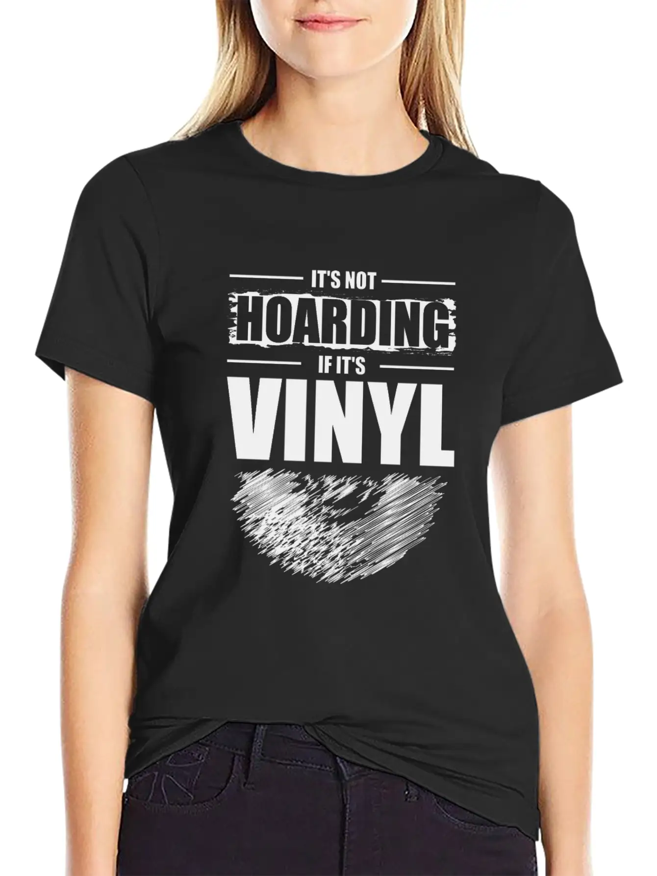 It's Not Hoarding If It's Vinyl Audiophile Music Basic Graphic T-Shirt – Daily Comfort In Soft Cotton