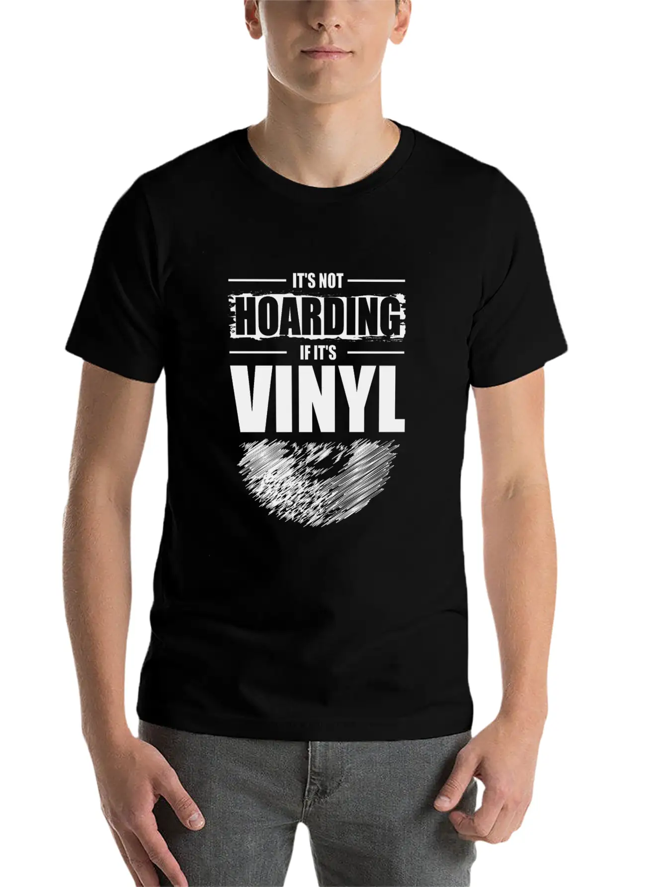 It's Not Hoarding If It's Vinyl Audiophile Music Basic Graphic T-Shirt – Daily Comfort In Soft Cotton