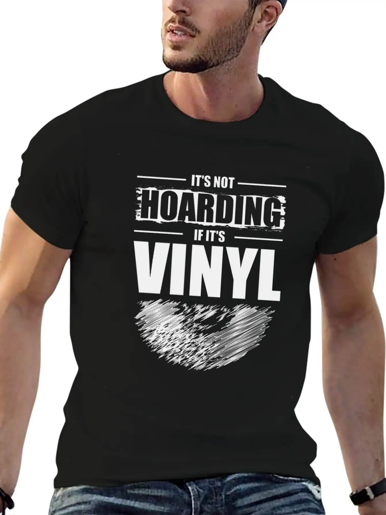 It's Not Hoarding If It's Vinyl Audiophile Music Basic Graphic T-Shirt – Daily Comfort In Soft Cotton