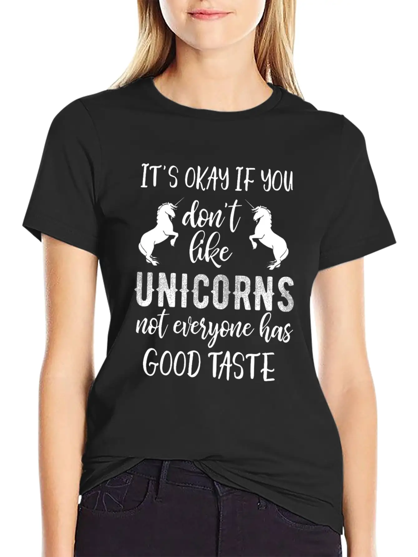 Its Ok If You Dont Like Unicorns Stylish Everyday T-Shirt – Unisex Basic Cotton Tee