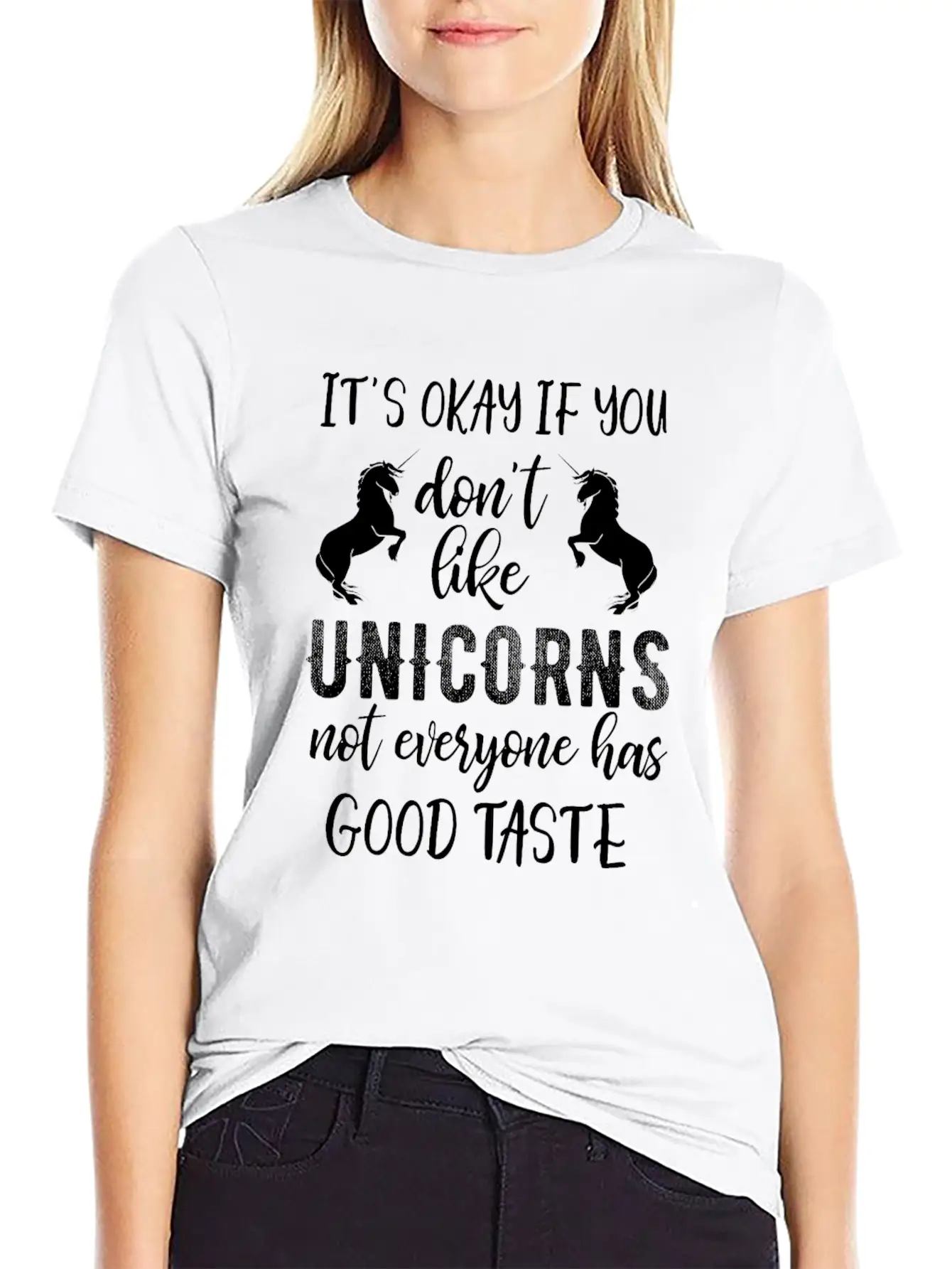 Its Ok If You Dont Like Unicorns Stylish Everyday T-Shirt – Unisex Basic Cotton Tee