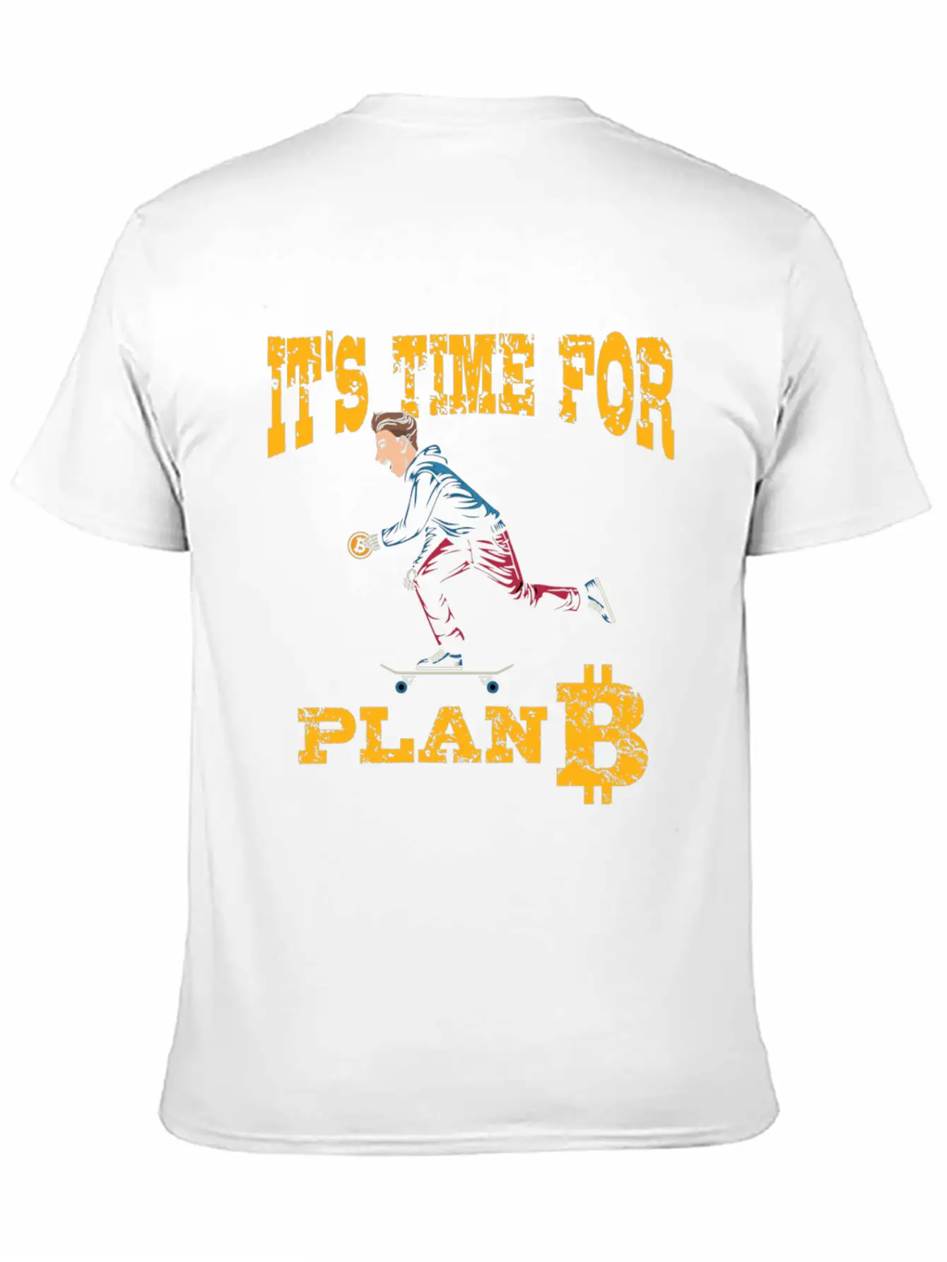 It's Time For Plan B, Bitcoin Stylish Everyday T-Shirt – Unisex Basic Cotton Tee