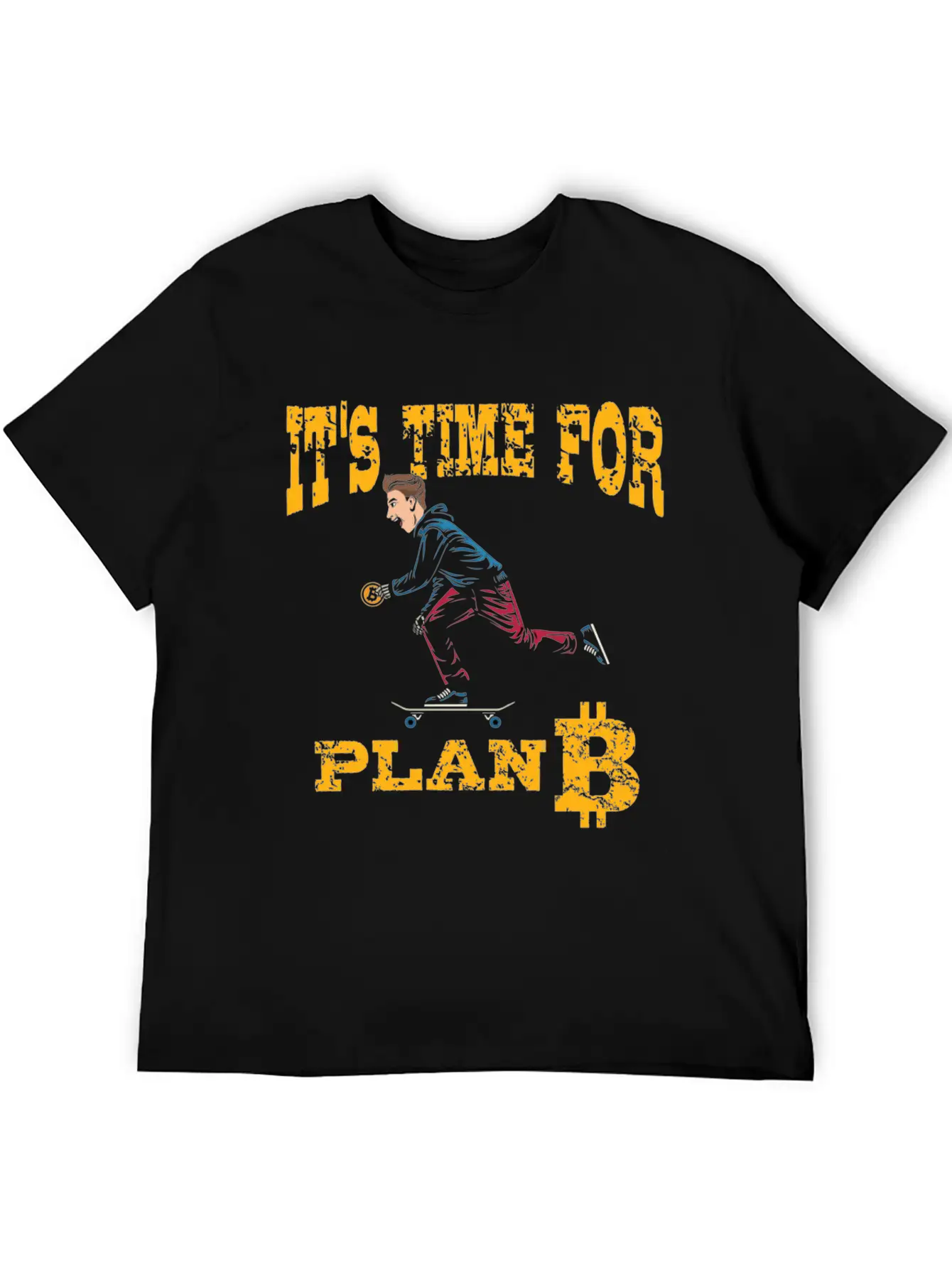 It's Time For Plan B, Bitcoin Stylish Everyday T-Shirt – Unisex Basic Cotton Tee