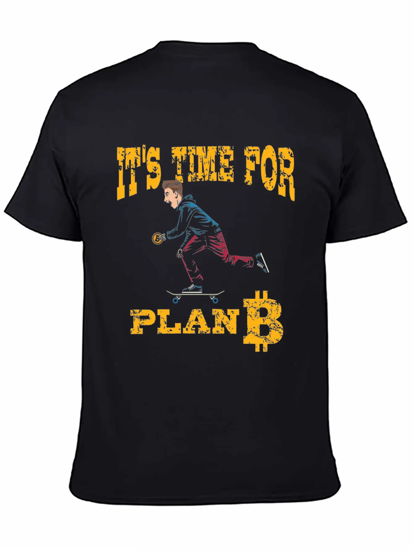 It's Time For Plan B, Bitcoin Stylish Everyday T-Shirt – Unisex Basic Cotton Tee