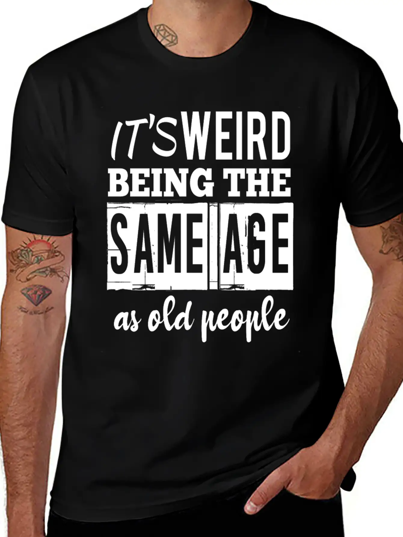 It's Weird Being The Same Age Basic Graphic T-Shirt – Daily Comfort In Soft Cotton