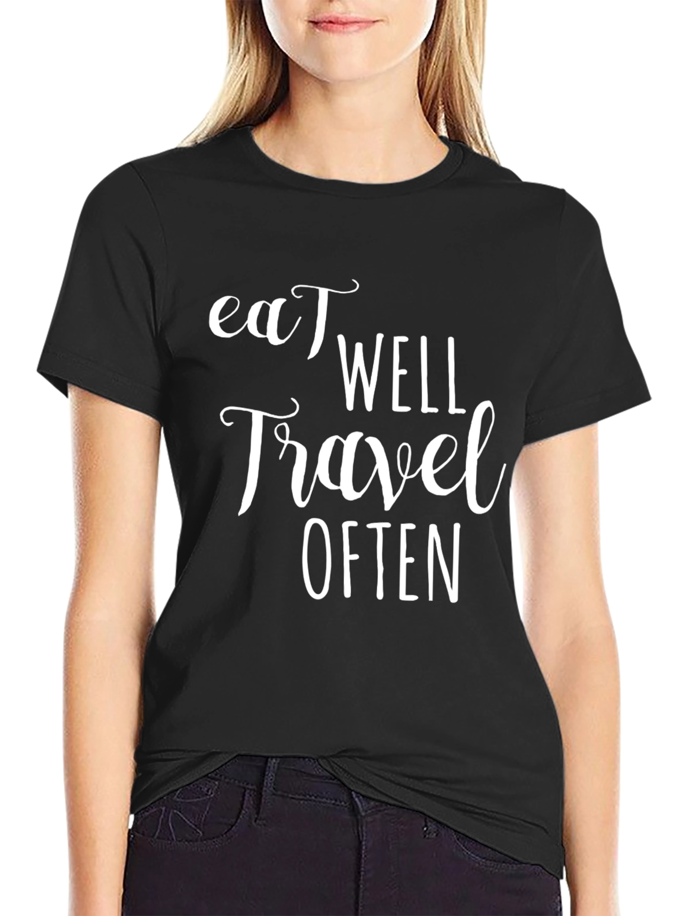 Eat Well Travel Often Graphic Tee