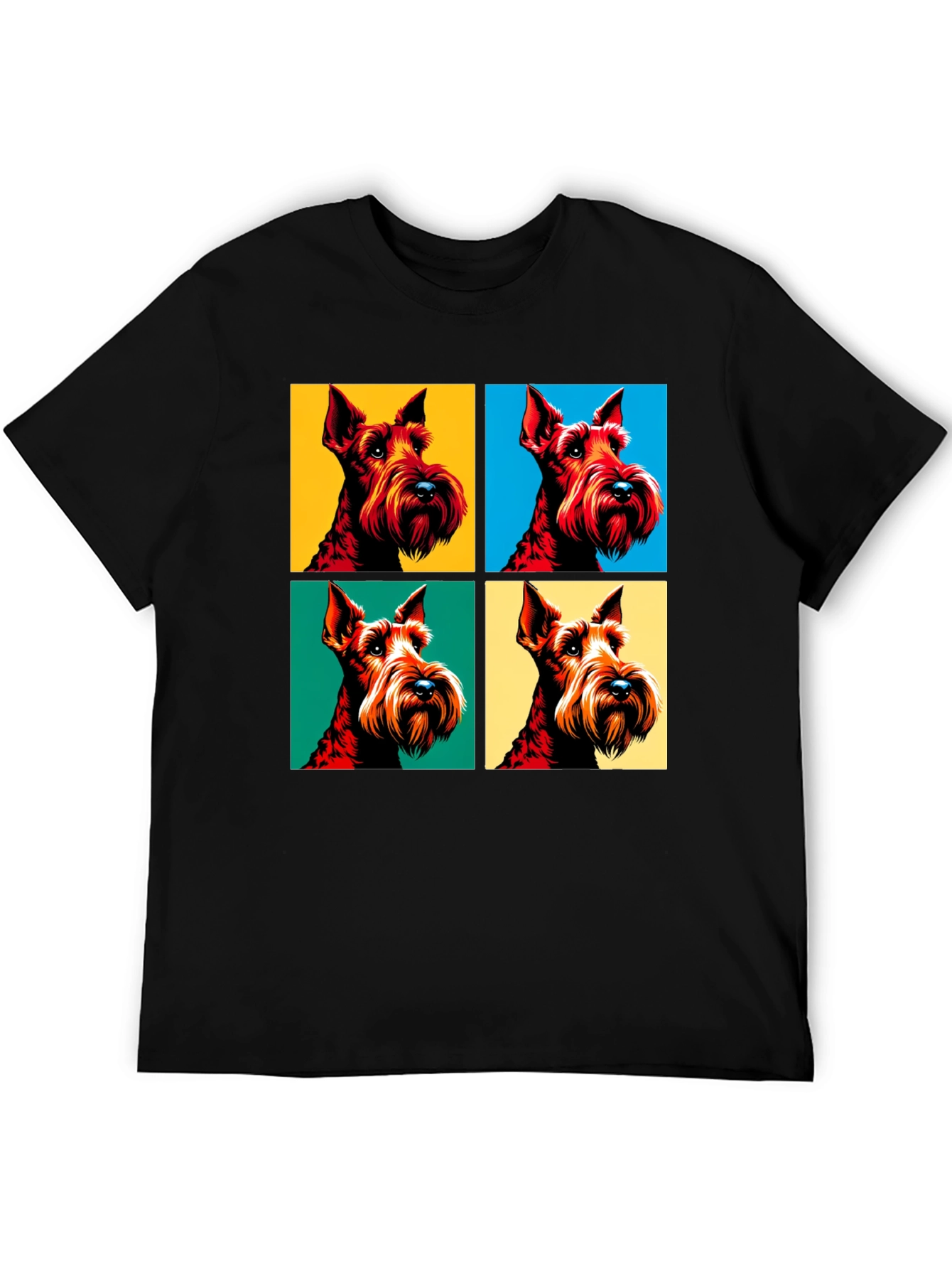 Pop Art Dog Graphic Tee - Cool Canine Design