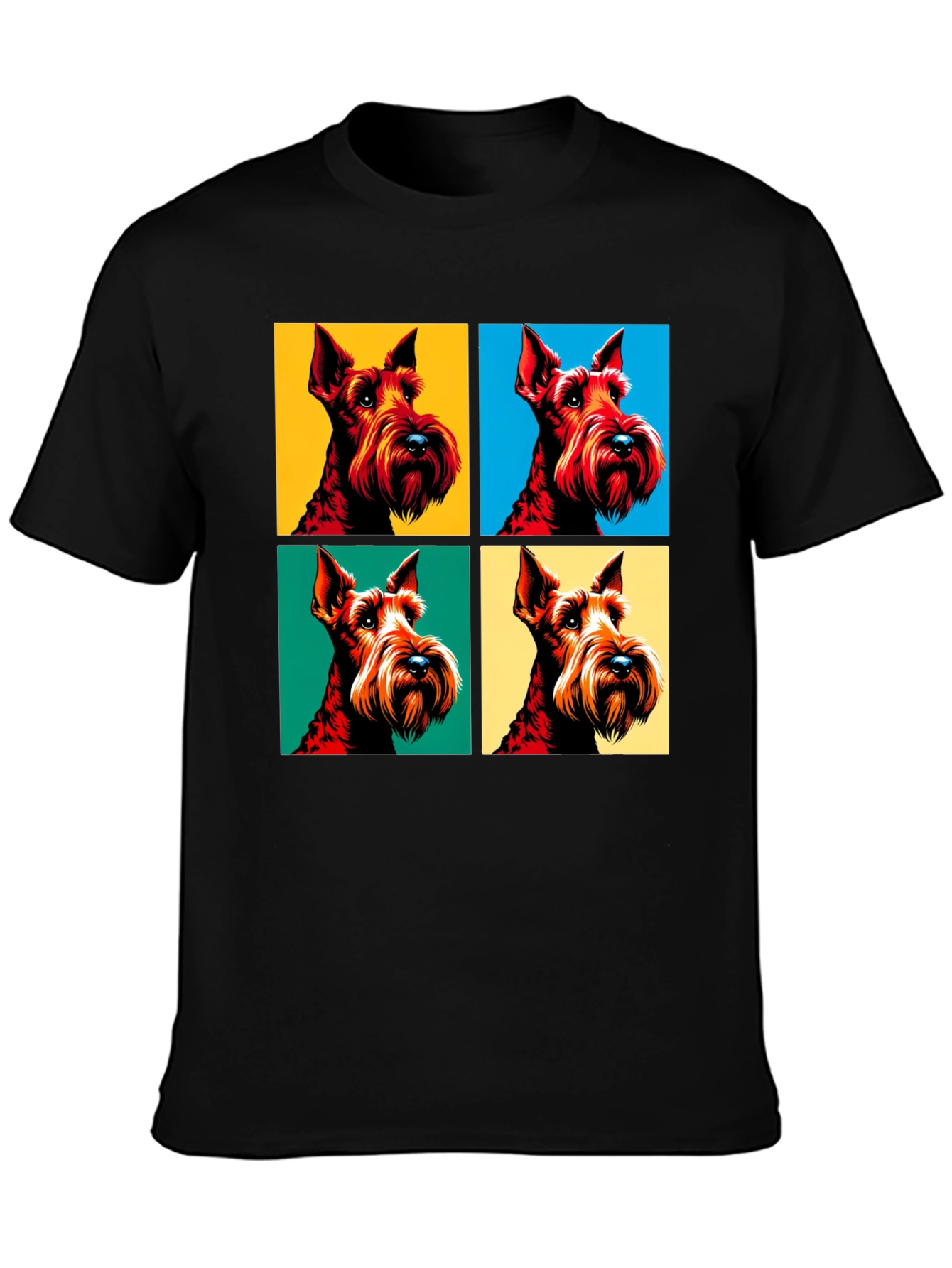 Pop Art Dog Graphic Tee - Cool Canine Design
