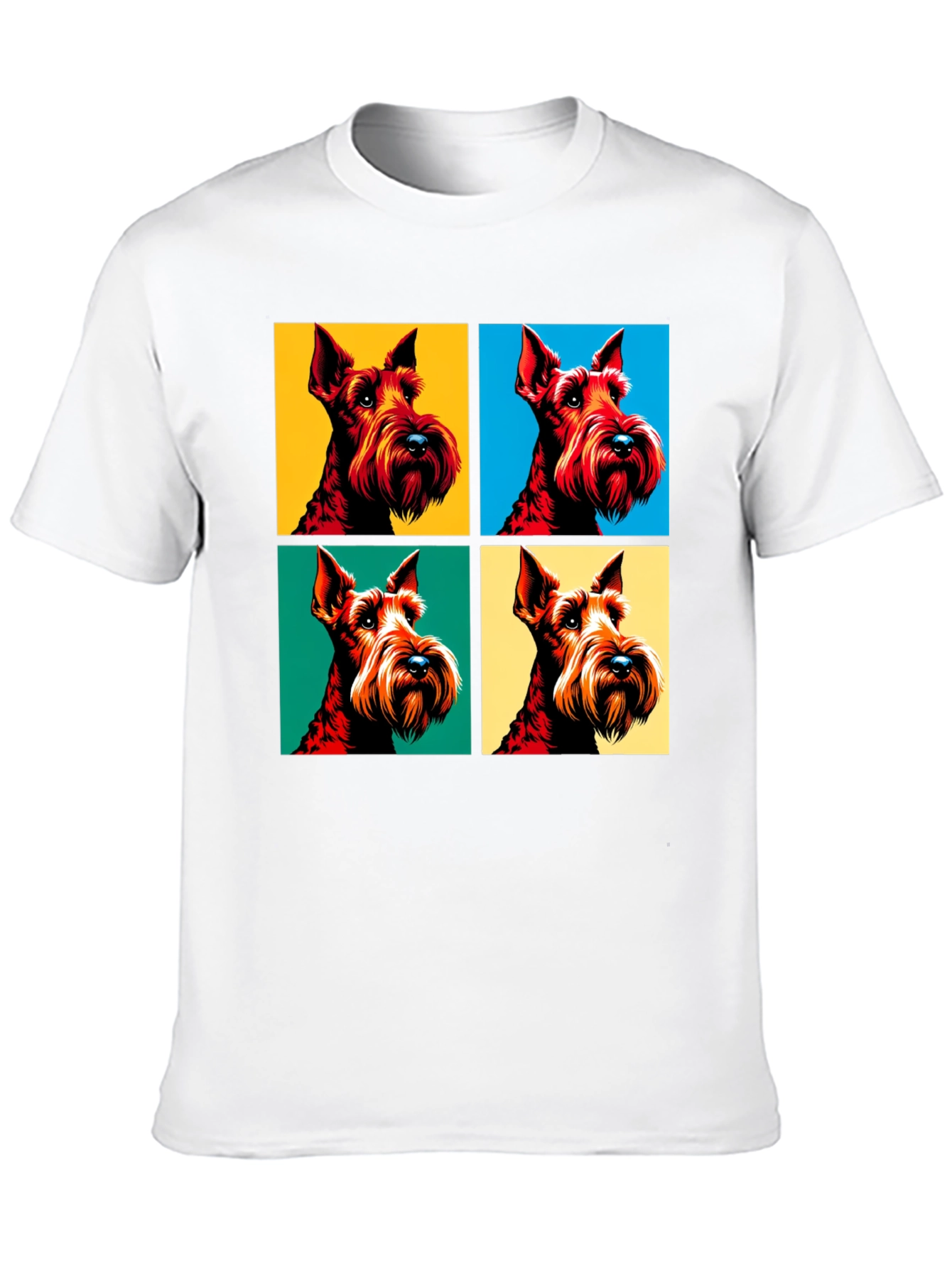 Pop Art Dog Graphic Tee - Cool Canine Design