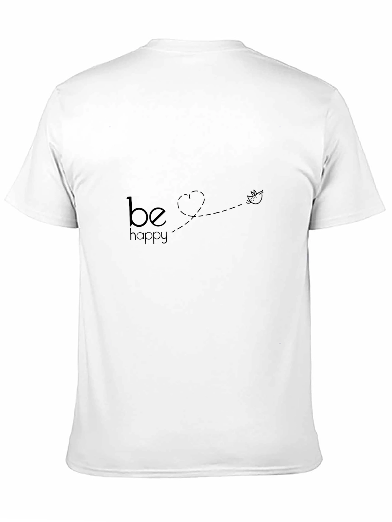 Be Happy Graphic Tee - Casual Comfort