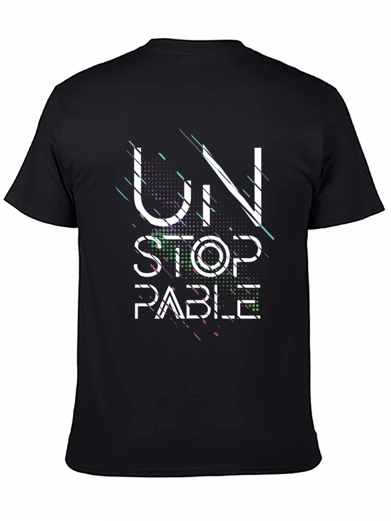 Unstoppable Graphic Print Black T-Shirt