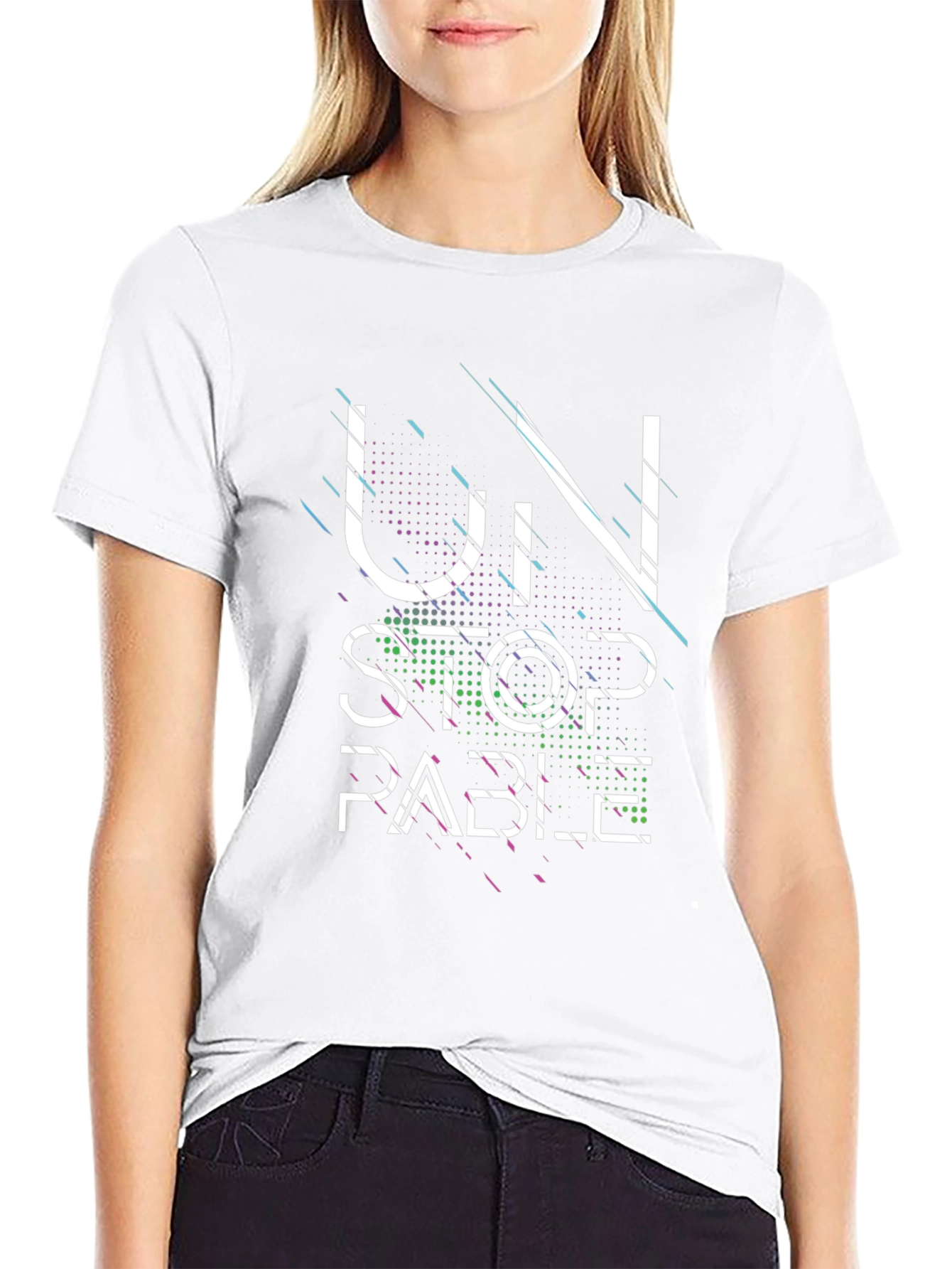 Unstoppable Graphic Print Black T-Shirt