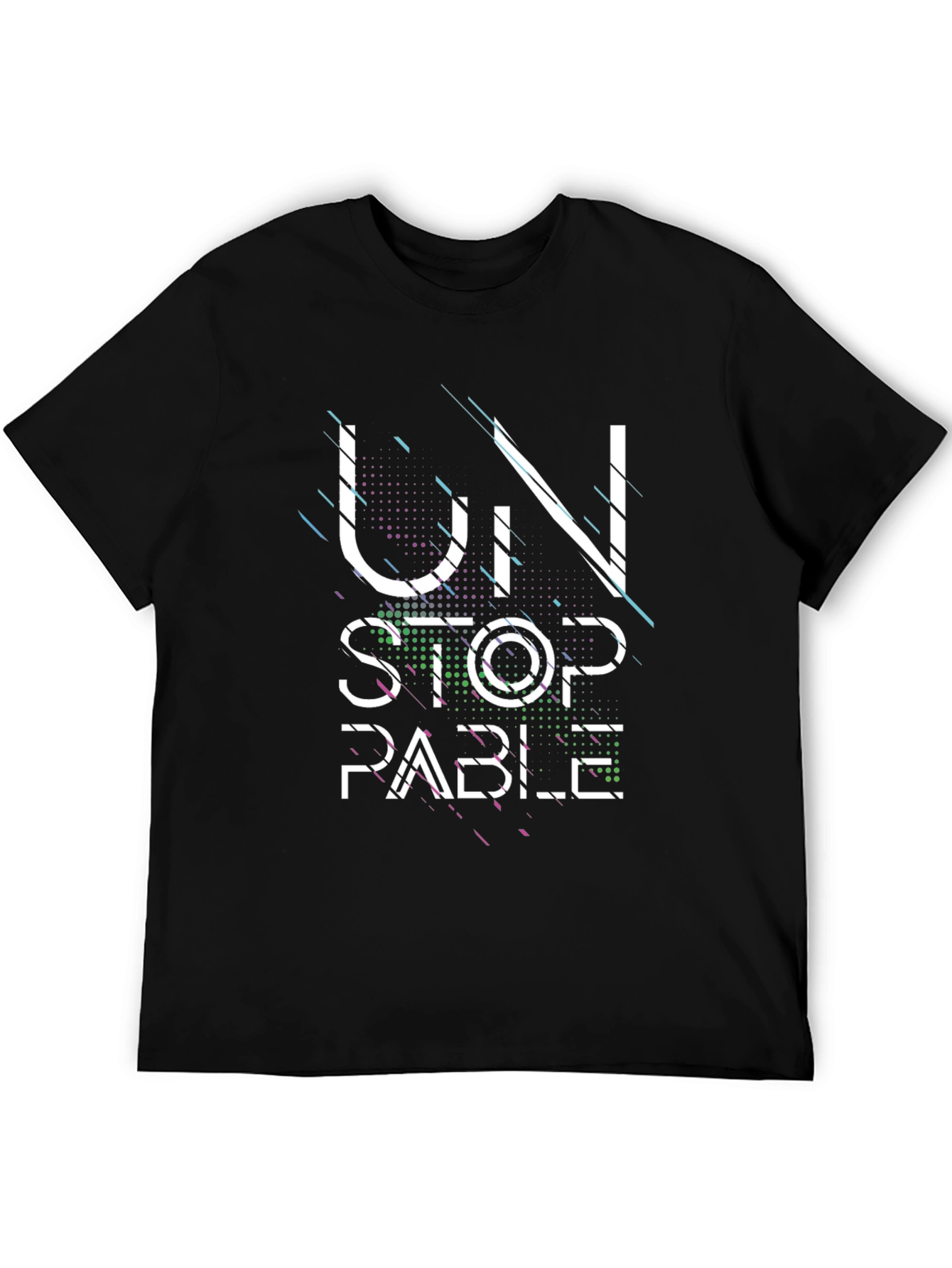 Unstoppable Graphic Print Black T-Shirt