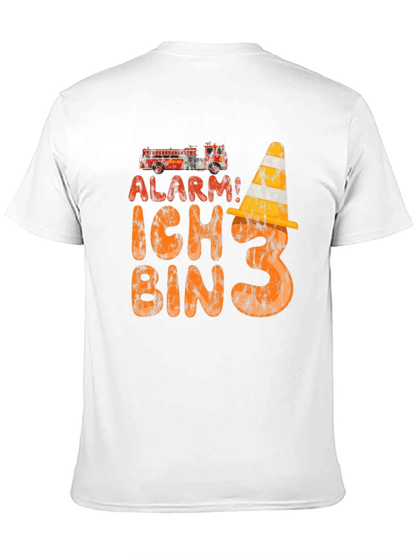 Alarm! Ich Bin 3 Birthday Firetruck Shirt