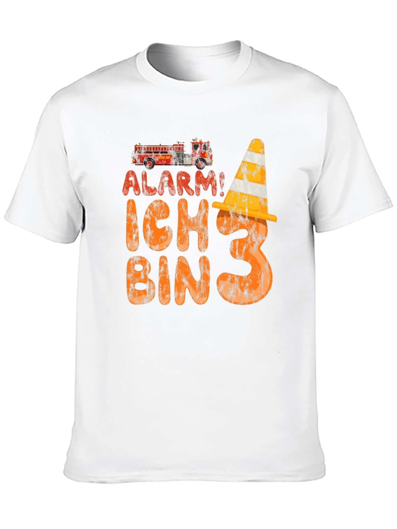 Alarm! Ich Bin 3 Birthday Firetruck Shirt