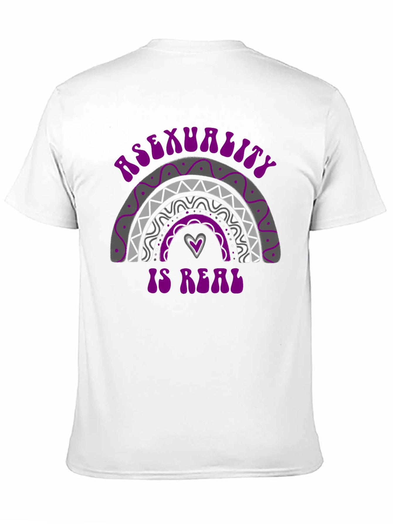 Asexuality Is Real T-Shirt Pride Rainbow