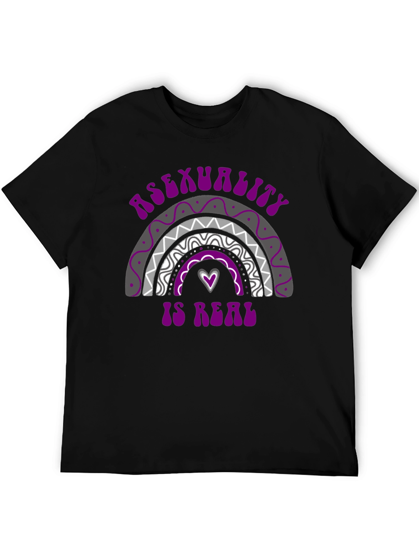 Asexuality Is Real T-Shirt Pride Rainbow