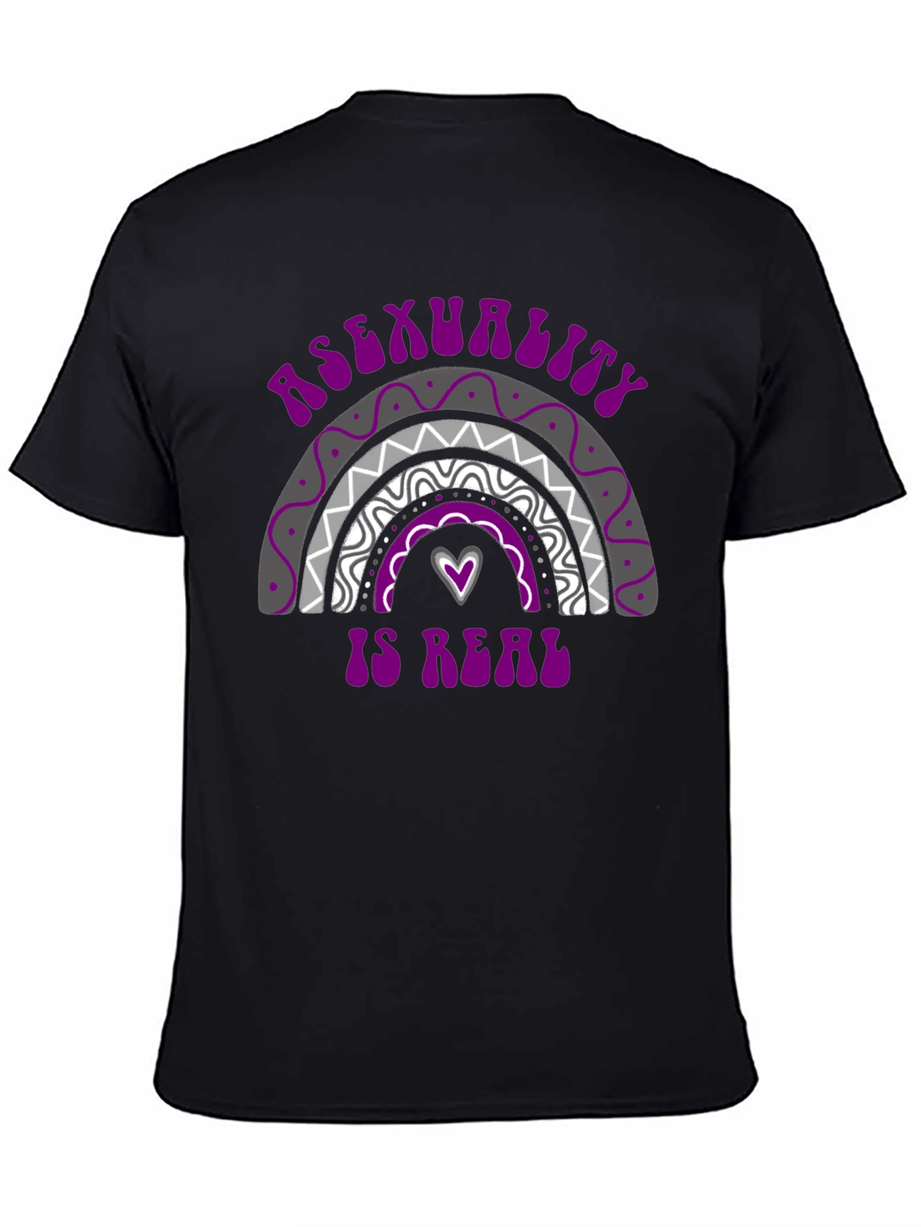 Asexuality Is Real T-Shirt Pride Rainbow