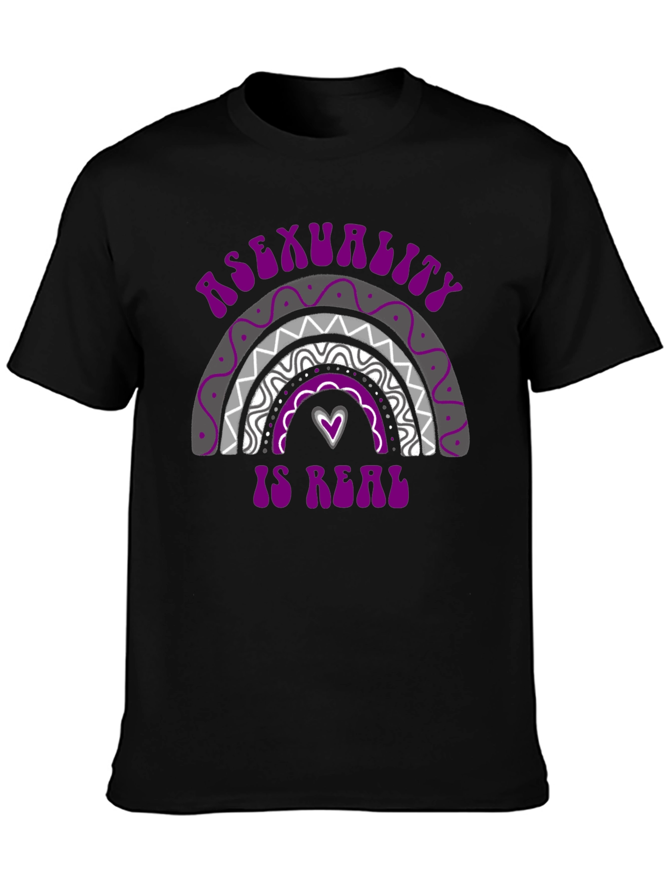 Asexuality Is Real T-Shirt Pride Rainbow