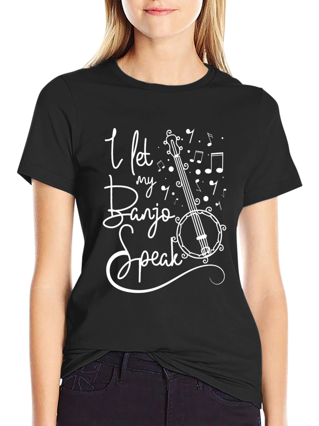 Banjo T-Shirt: Let My Banjo Speak Graphic Tee