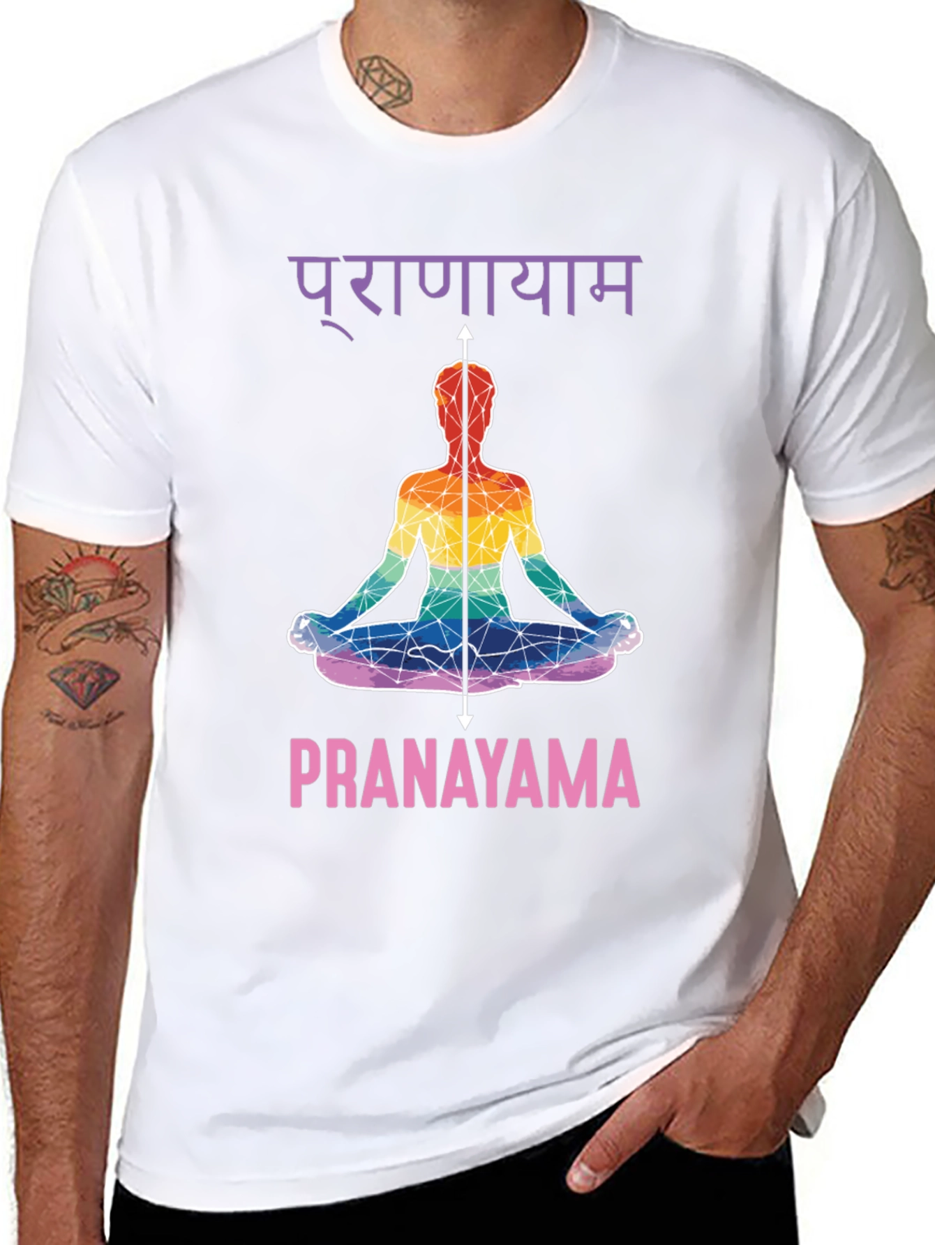 Pranayama Yoga T-Shirt - Meditative Design