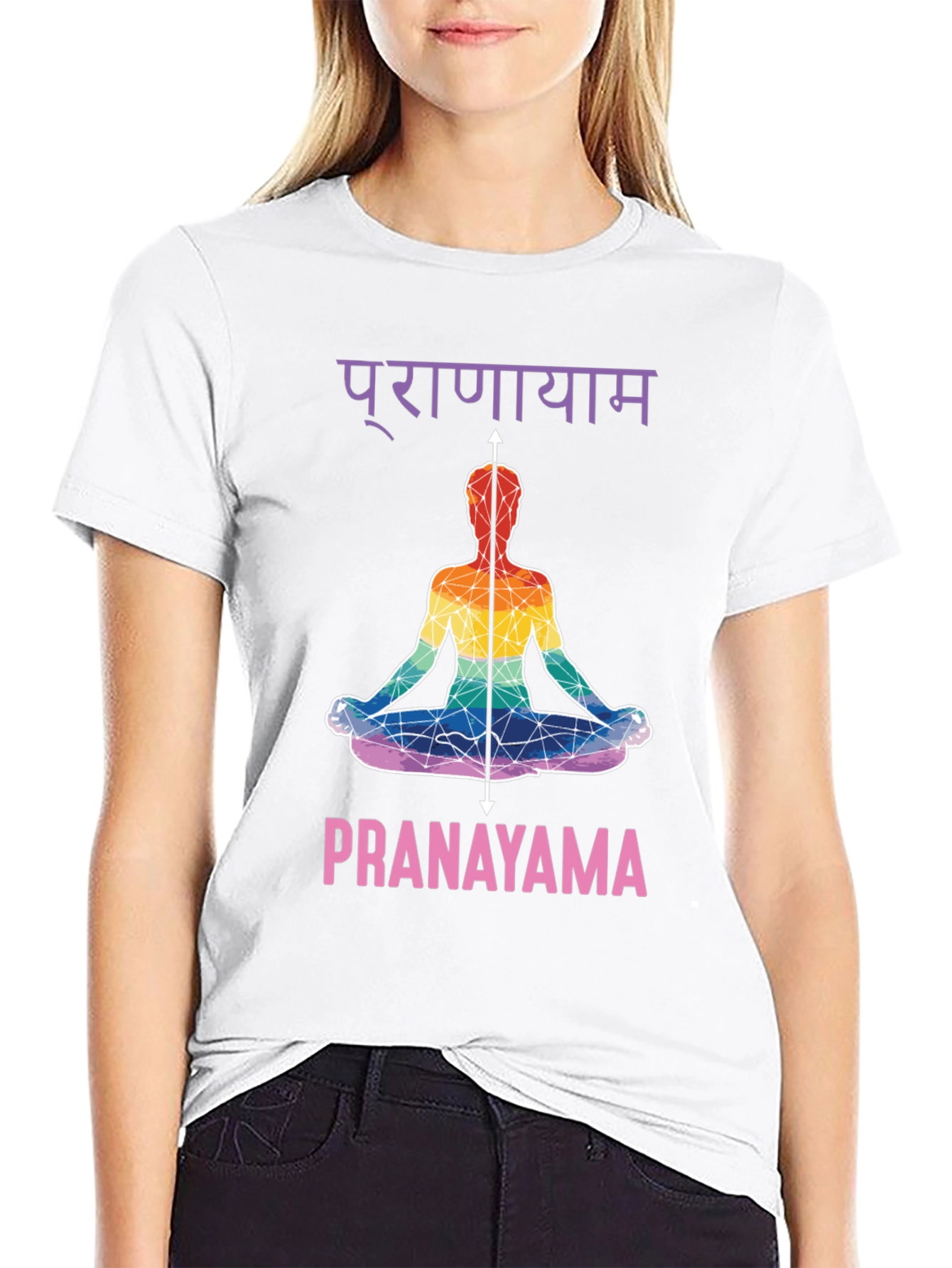 Pranayama Yoga T-Shirt - Meditative Design