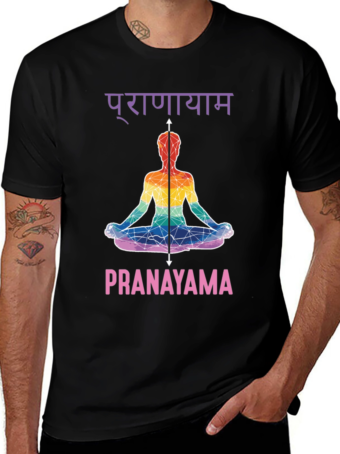 Pranayama Yoga T-Shirt - Meditative Design
